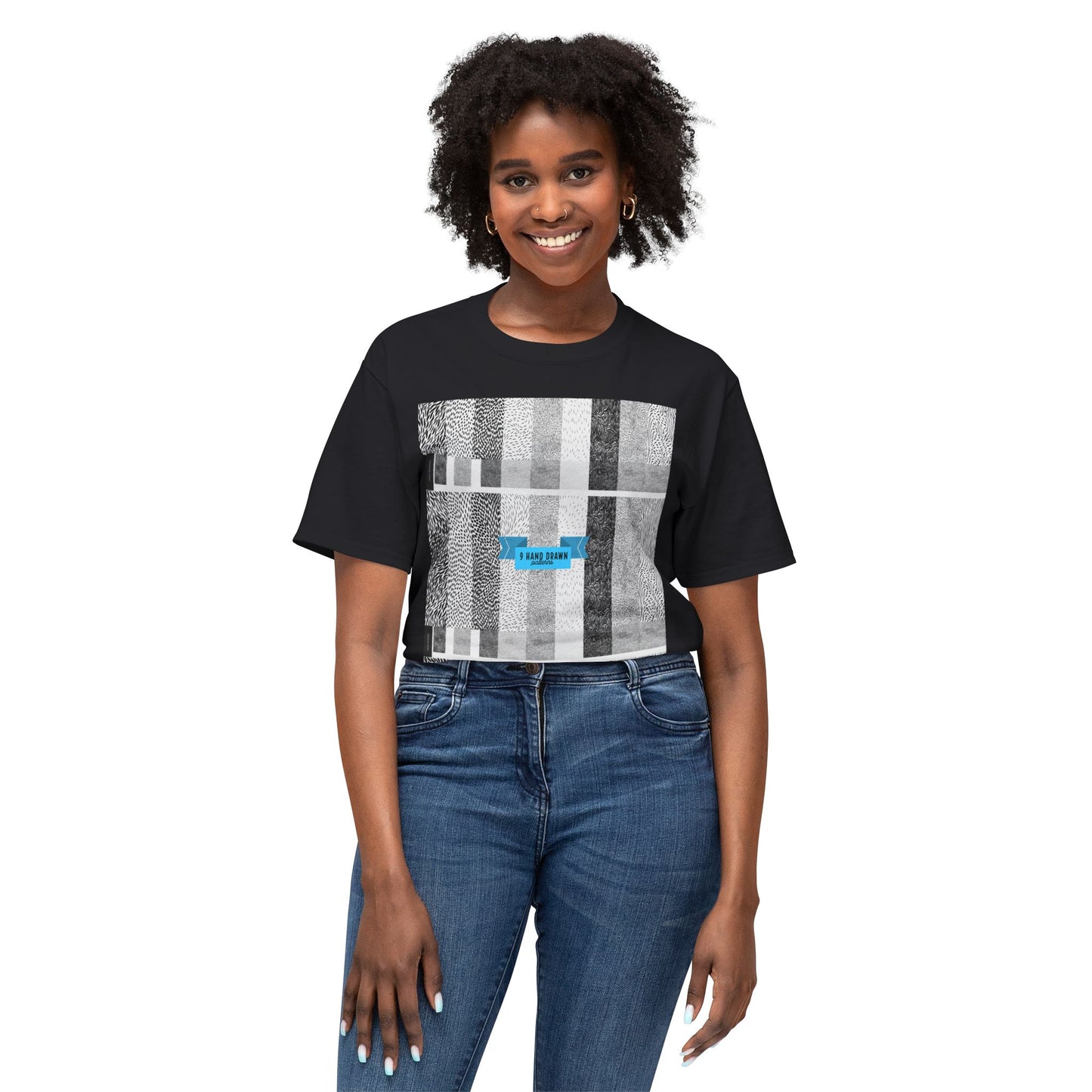 Abstract Pattern Unisex HD Cotton T-shirt, Modern Art Tee, Everyday Wear, Gift for Art Lovers, Casual Style, Unique Graphic Tee