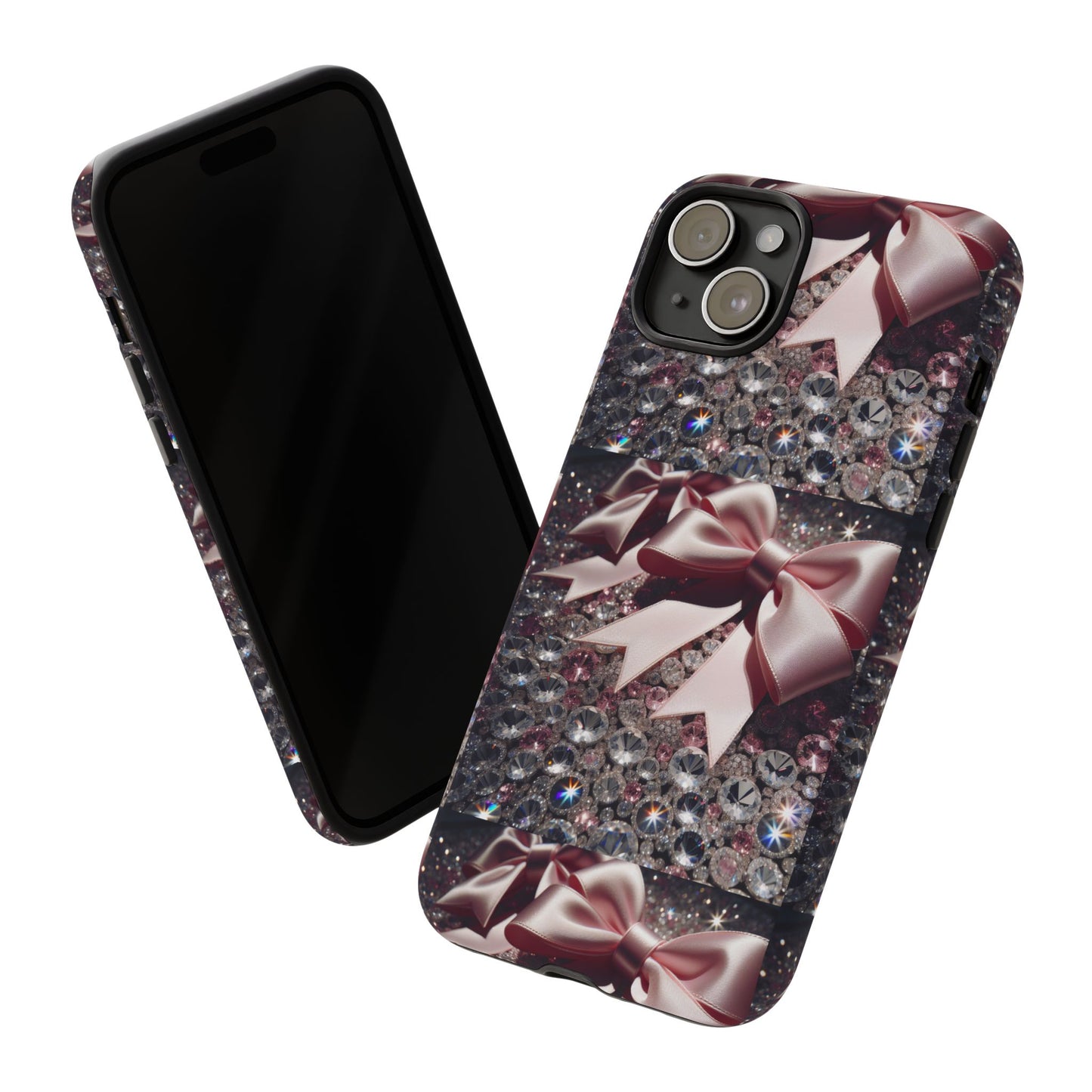 Sparkling Glam Phone Case, Tough Cases, Gift for Her, Stylish Cell Phone Accessories, Blinged Out Designs, Holiday Gifts
