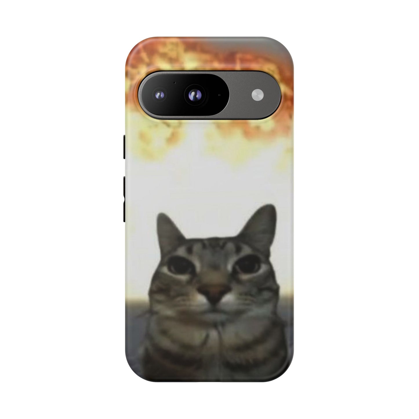 Cat-Themed Phone Case with Explosive Background, Tough Cases for Pet Lovers, Unique Gift for Cat Owners, Funny Animal Accessories, [...]