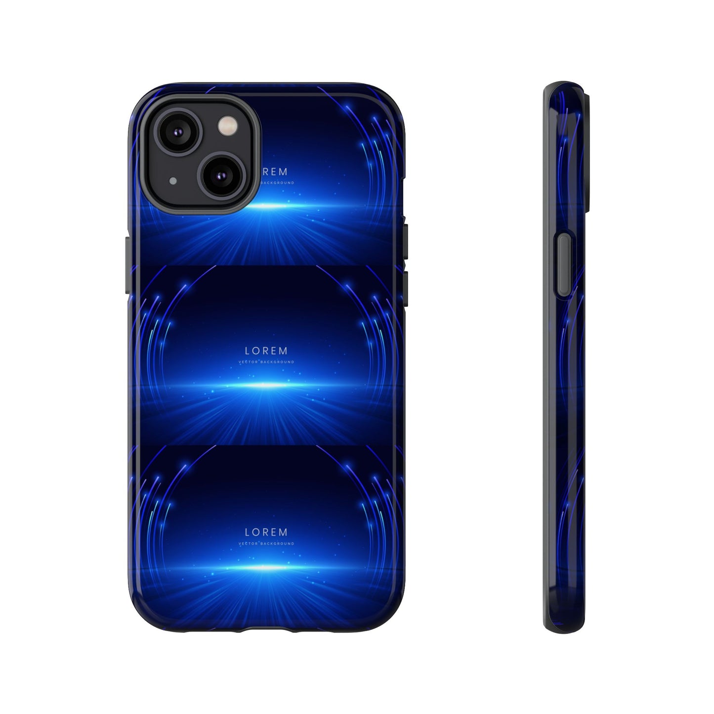 Tough Cases: Blue Lightwave Phone Case, Stylish Mobile Cover, Durable Protective Case, Gift for Tech Lovers, Trendy Gadget Accessory