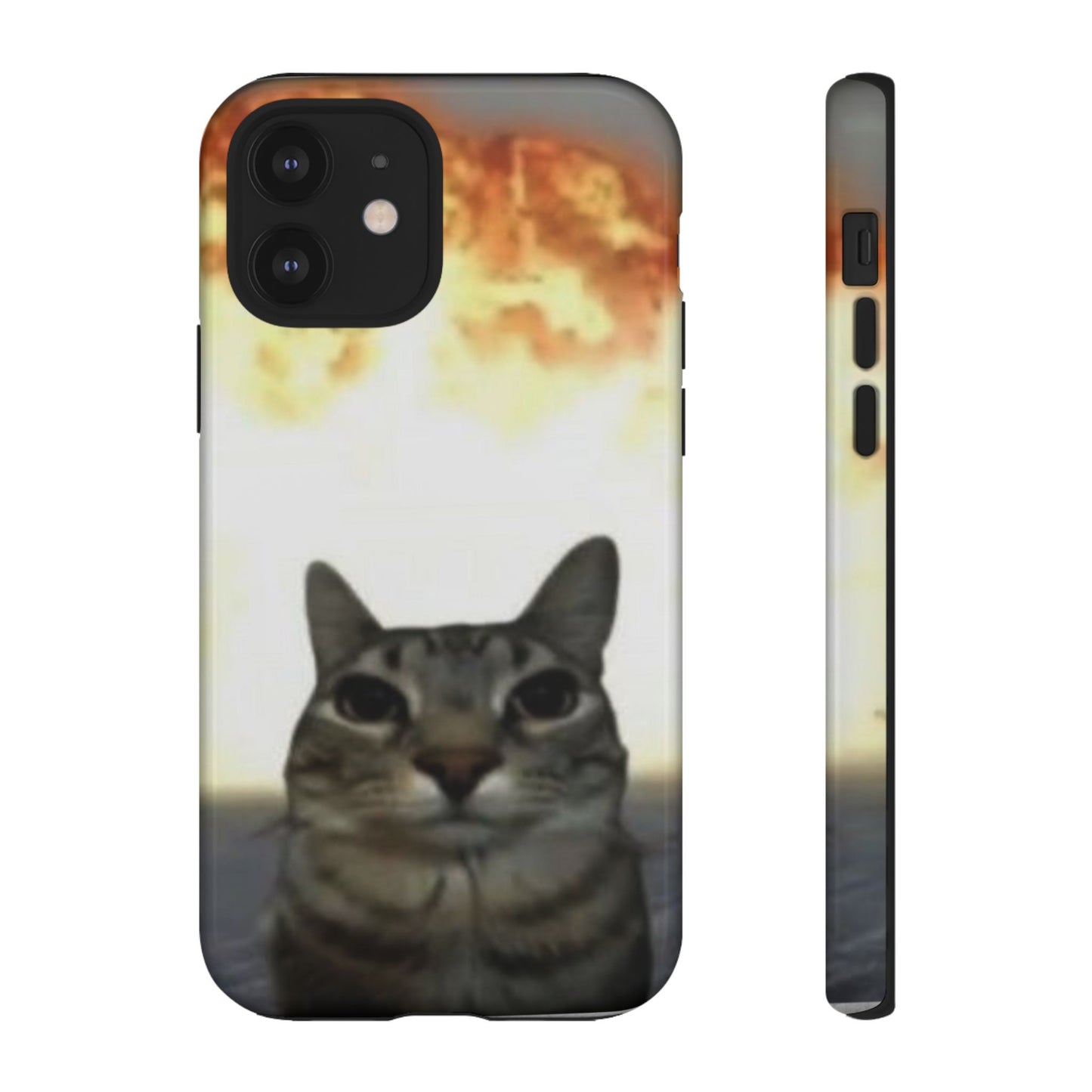 Cat-Themed Phone Case with Explosive Background, Tough Cases for Pet Lovers, Unique Gift for Cat Owners, Funny Animal Accessories, [...]