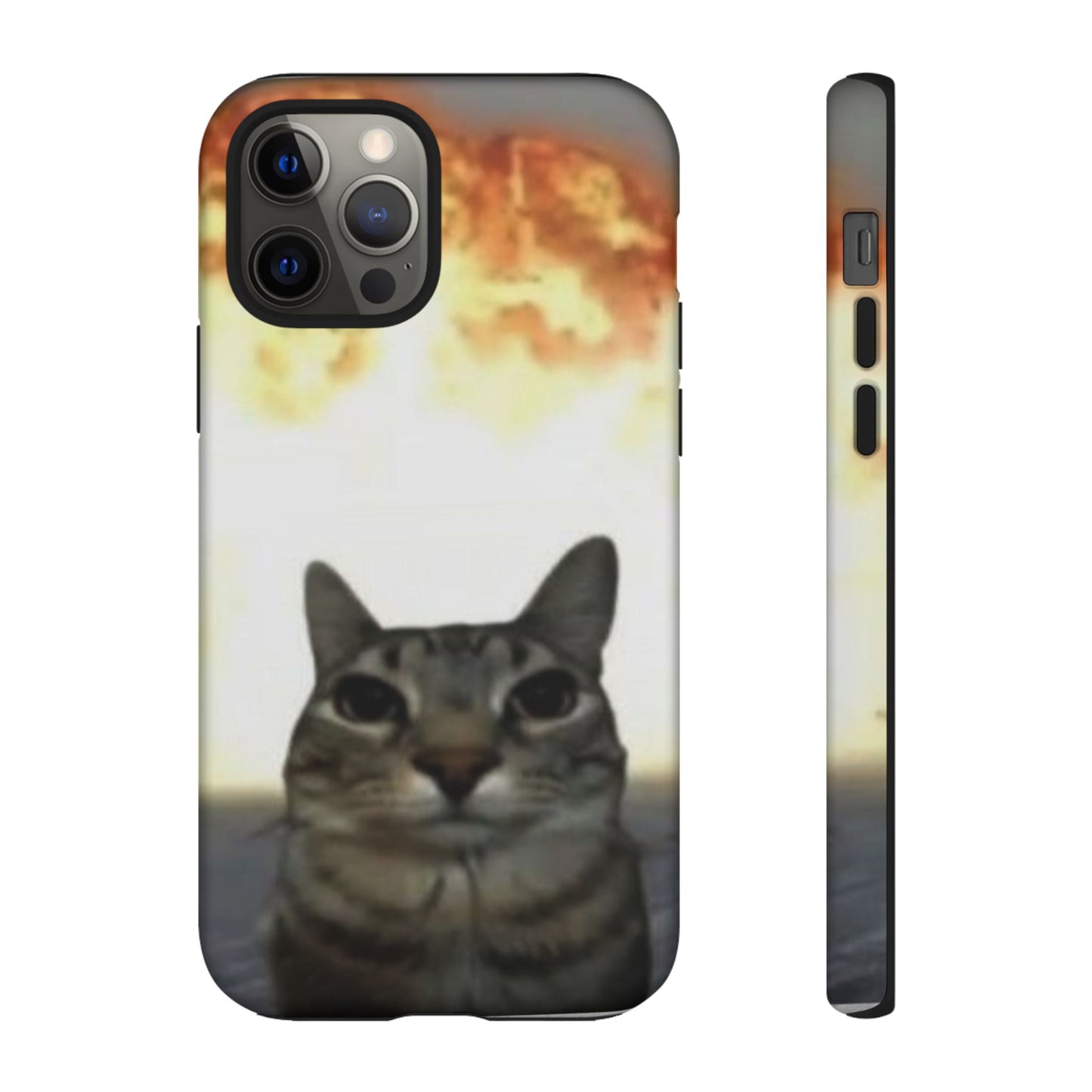 Cat-Themed Phone Case with Explosive Background, Tough Cases for Pet Lovers, Unique Gift for Cat Owners, Funny Animal Accessories, [...]