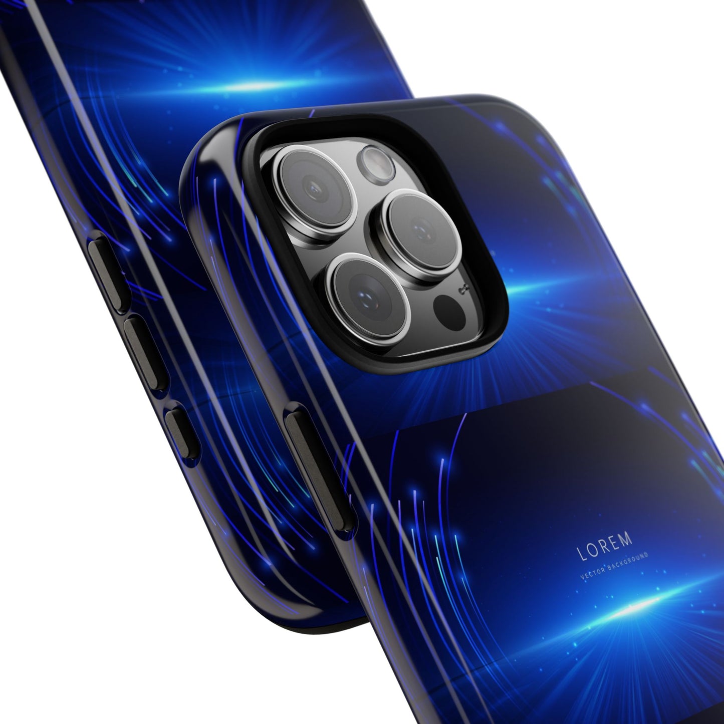 Tough Cases: Blue Lightwave Phone Case, Stylish Mobile Cover, Durable Protective Case, Gift for Tech Lovers, Trendy Gadget Accessory