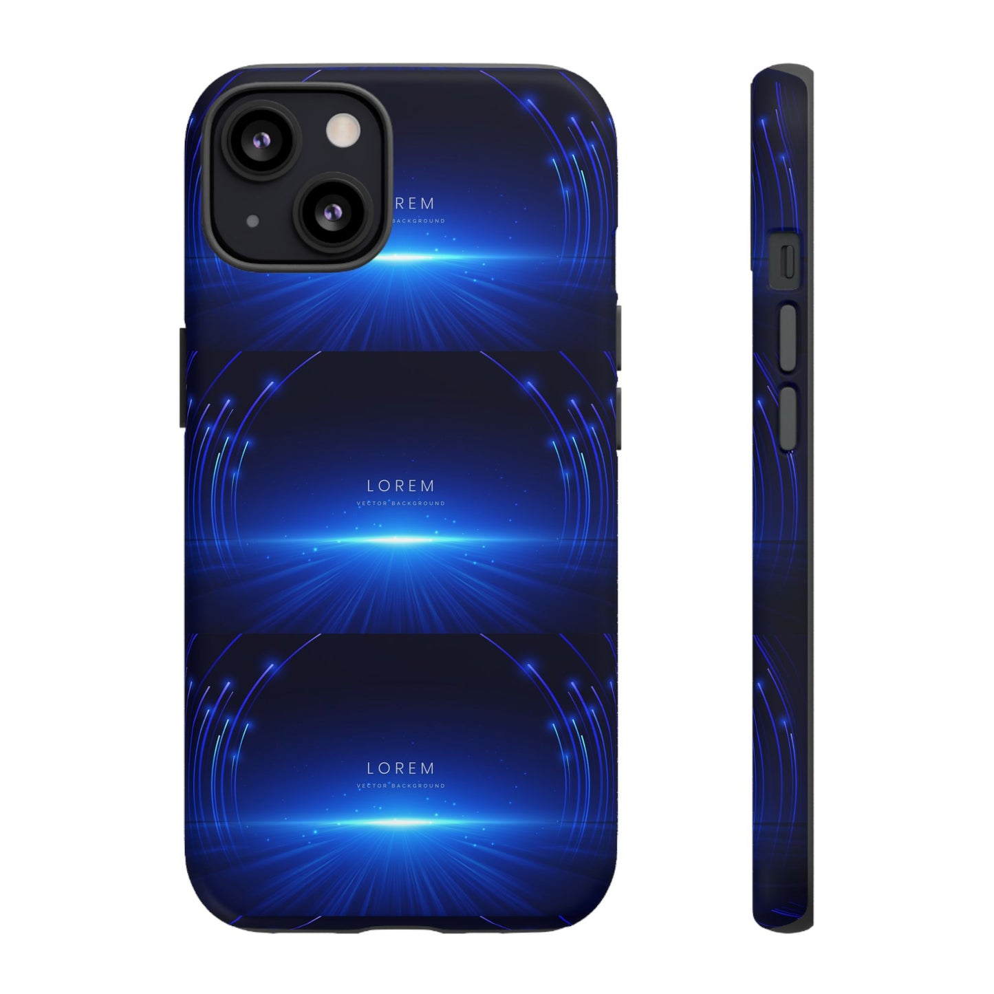 Tough Cases: Blue Lightwave Phone Case, Stylish Mobile Cover, Durable Protective Case, Gift for Tech Lovers, Trendy Gadget Accessory
