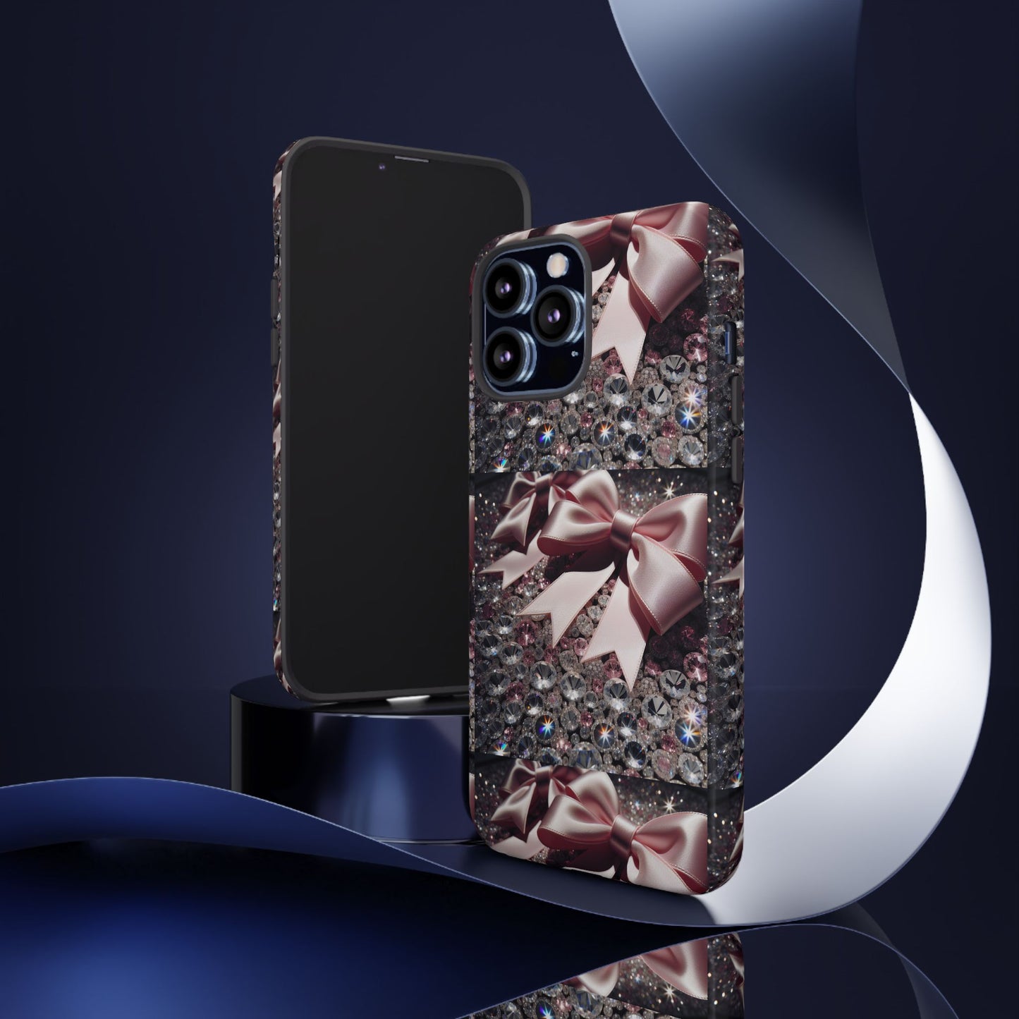 Sparkling Glam Phone Case, Tough Cases, Gift for Her, Stylish Cell Phone Accessories, Blinged Out Designs, Holiday Gifts