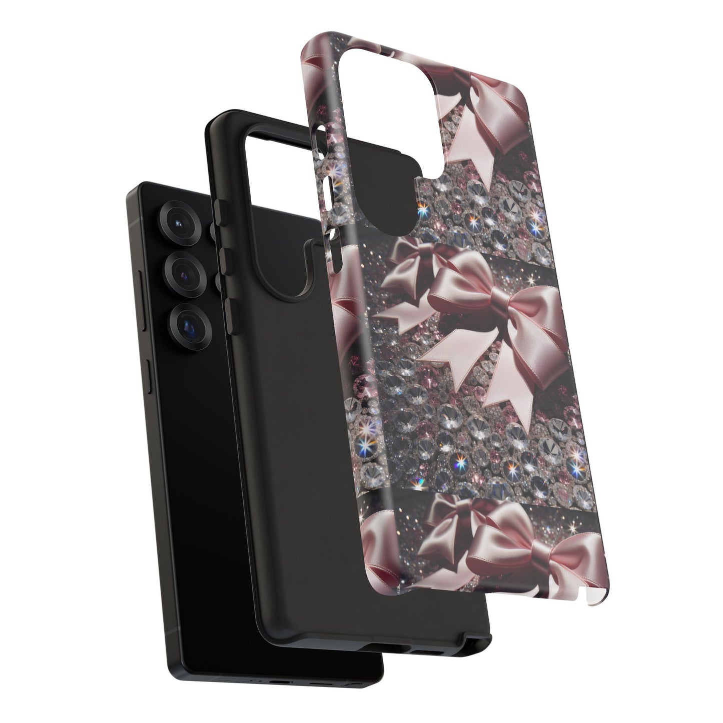 Sparkling Glam Phone Case, Tough Cases, Gift for Her, Stylish Cell Phone Accessories, Blinged Out Designs, Holiday Gifts