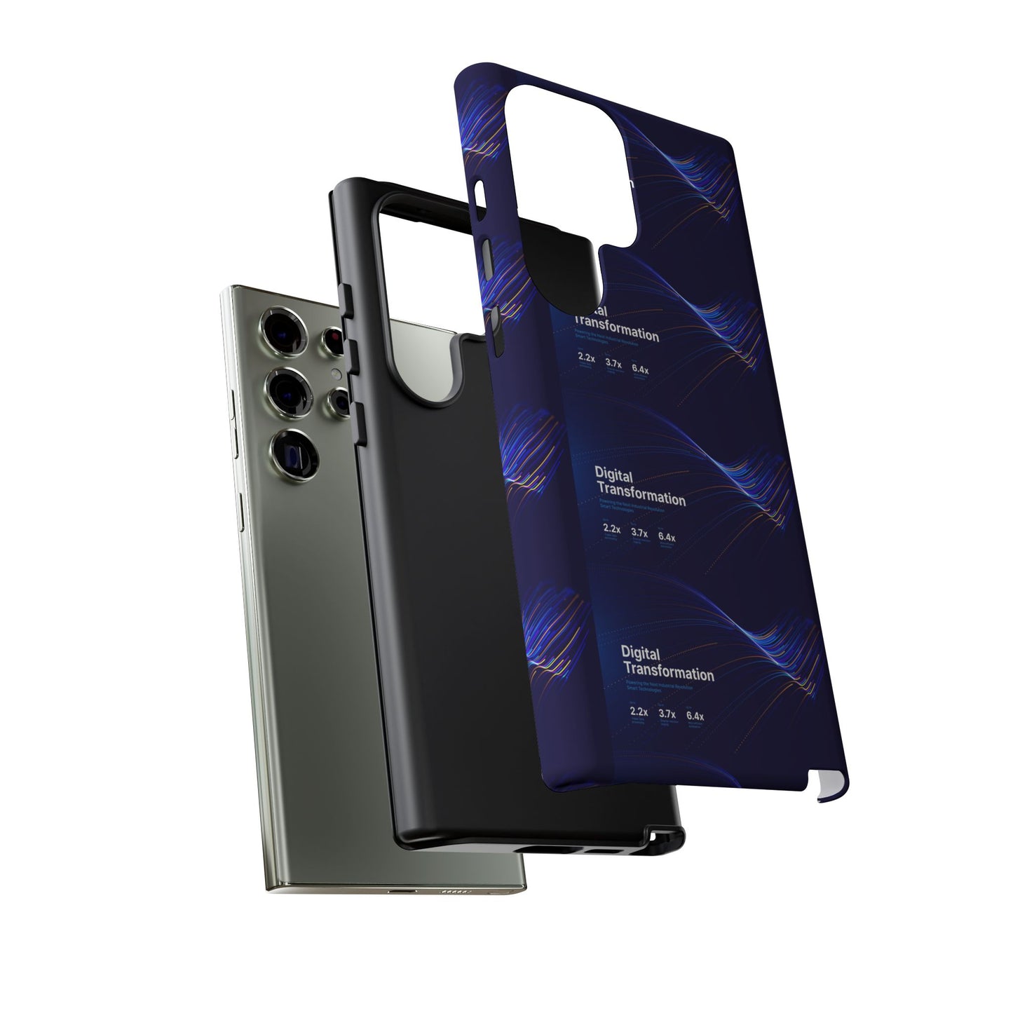 Digital Transformation Phone Case, Tough Cases for Modern Tech, Gifts for Digital Nomads, Unique Designs for Gadget Lovers, Custom [...]