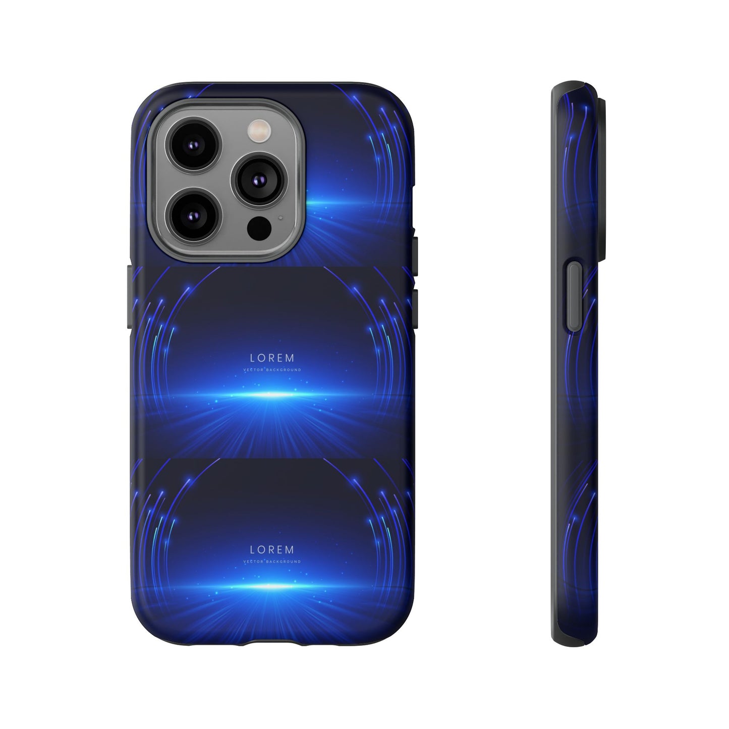 Tough Cases: Blue Lightwave Phone Case, Stylish Mobile Cover, Durable Protective Case, Gift for Tech Lovers, Trendy Gadget Accessory
