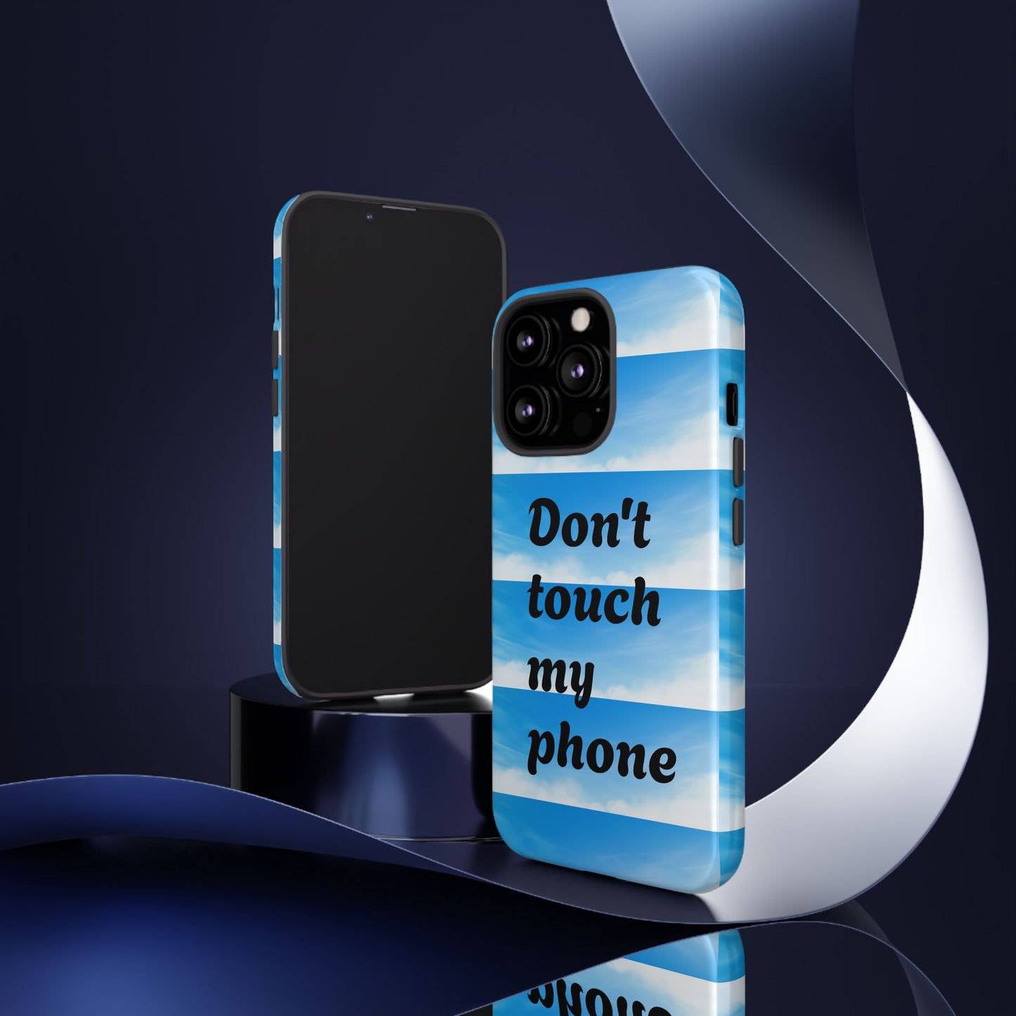 Phone Case, Quirky Phone Cover, Don't Touch My Phone Case, Gift for Teens, Trendy Accessory, Unique Phone Protection