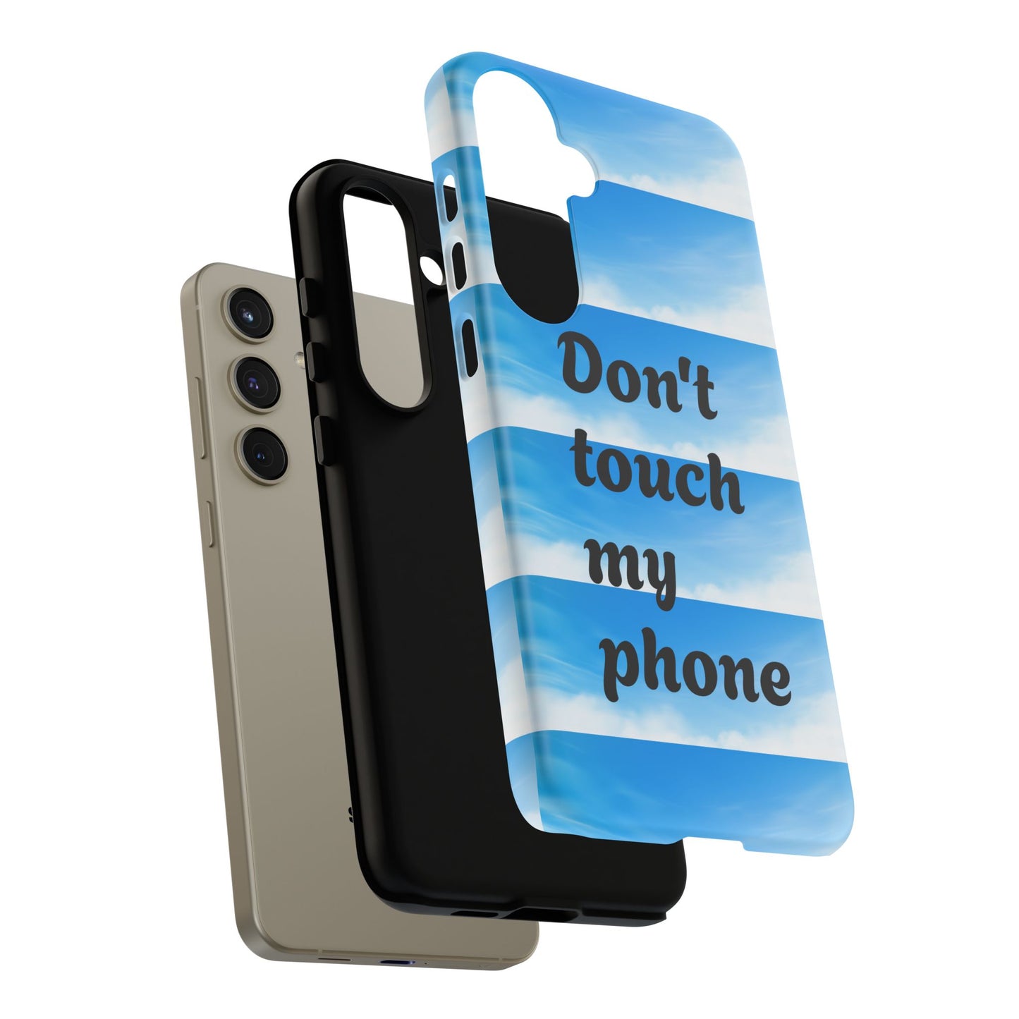 Phone Case, Quirky Phone Cover, Don't Touch My Phone Case, Gift for Teens, Trendy Accessory, Unique Phone Protection