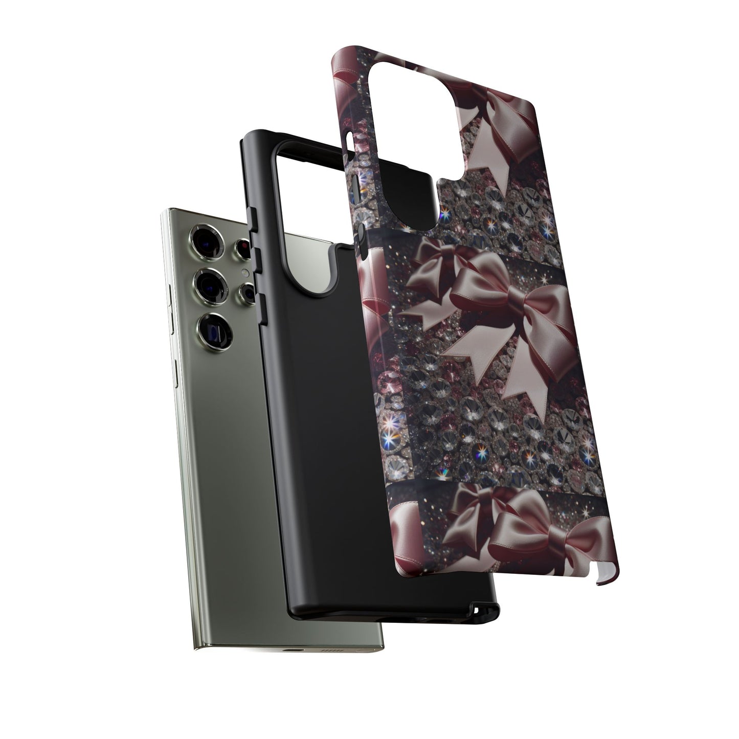 Sparkling Glam Phone Case, Tough Cases, Gift for Her, Stylish Cell Phone Accessories, Blinged Out Designs, Holiday Gifts