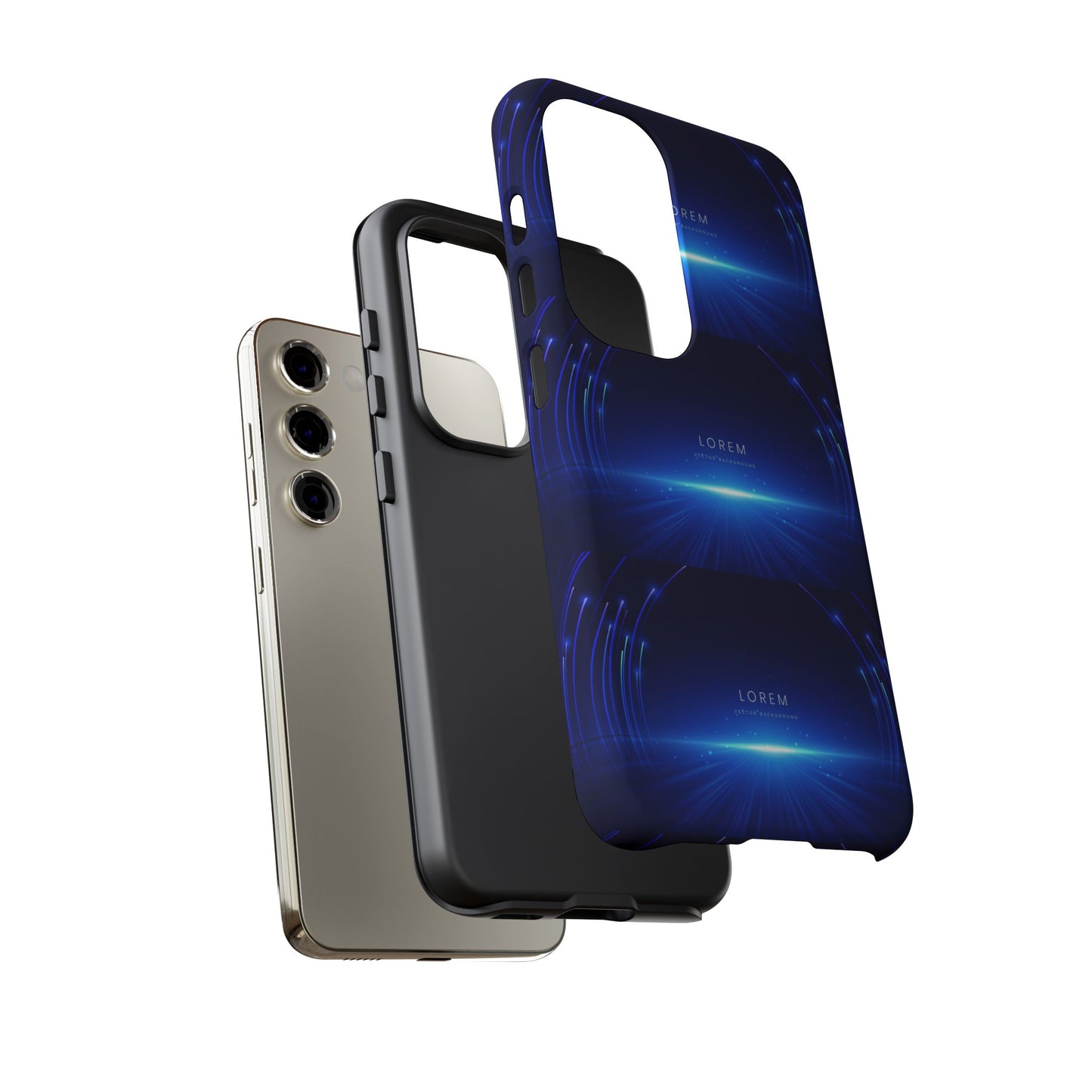 Tough Cases: Blue Lightwave Phone Case, Stylish Mobile Cover, Durable Protective Case, Gift for Tech Lovers, Trendy Gadget Accessory