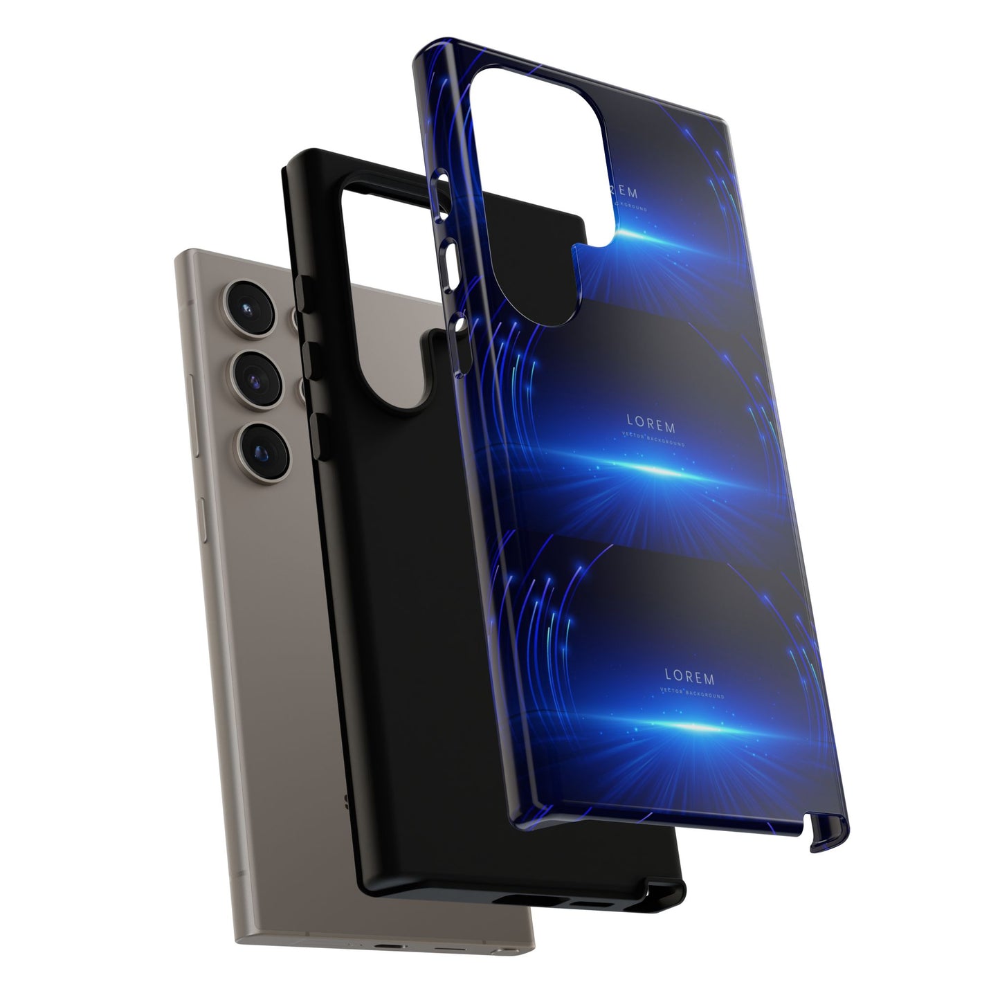 Tough Cases: Blue Lightwave Phone Case, Stylish Mobile Cover, Durable Protective Case, Gift for Tech Lovers, Trendy Gadget Accessory