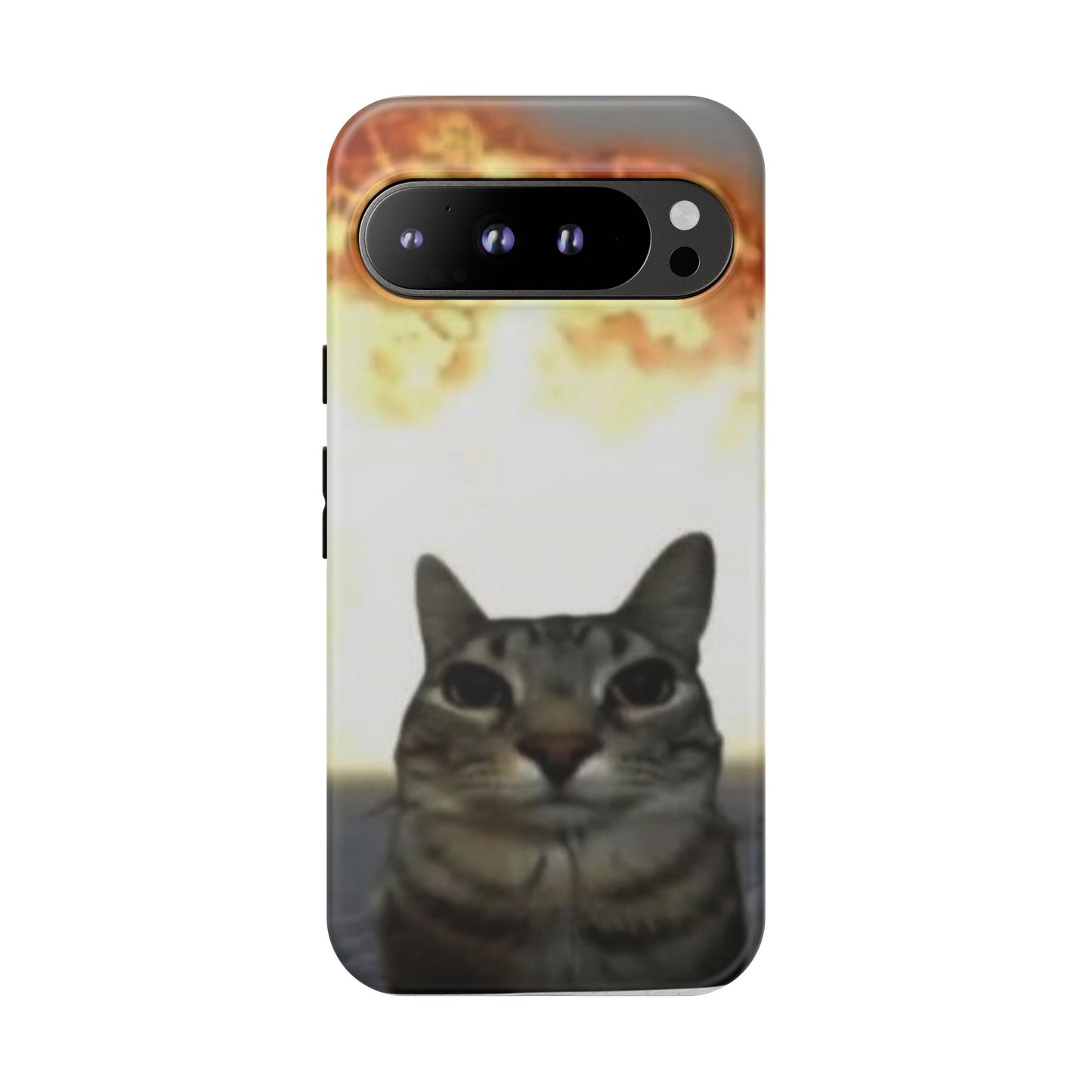 Cat-Themed Phone Case with Explosive Background, Tough Cases for Pet Lovers, Unique Gift for Cat Owners, Funny Animal Accessories, [...]