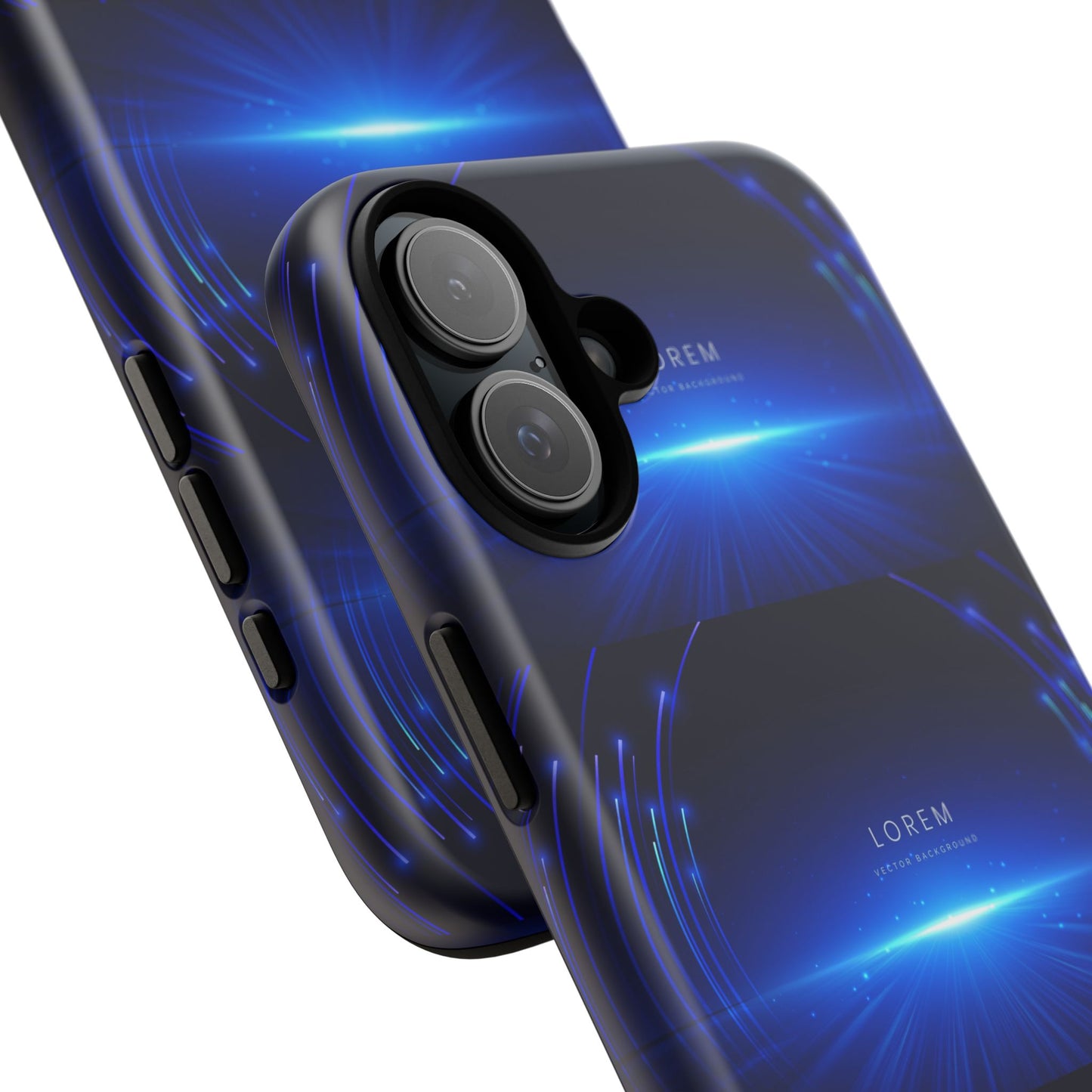 Tough Cases: Blue Lightwave Phone Case, Stylish Mobile Cover, Durable Protective Case, Gift for Tech Lovers, Trendy Gadget Accessory