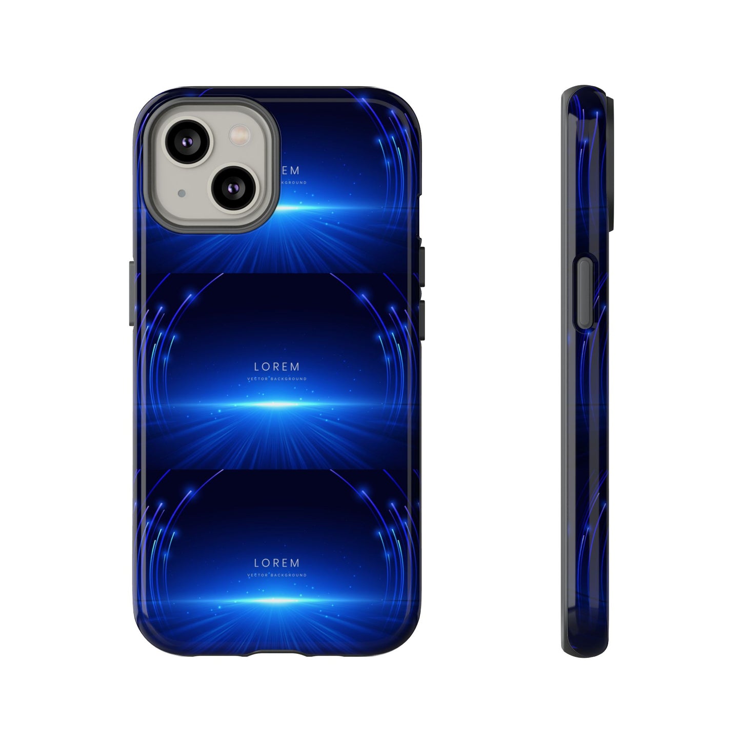 Tough Cases: Blue Lightwave Phone Case, Stylish Mobile Cover, Durable Protective Case, Gift for Tech Lovers, Trendy Gadget Accessory