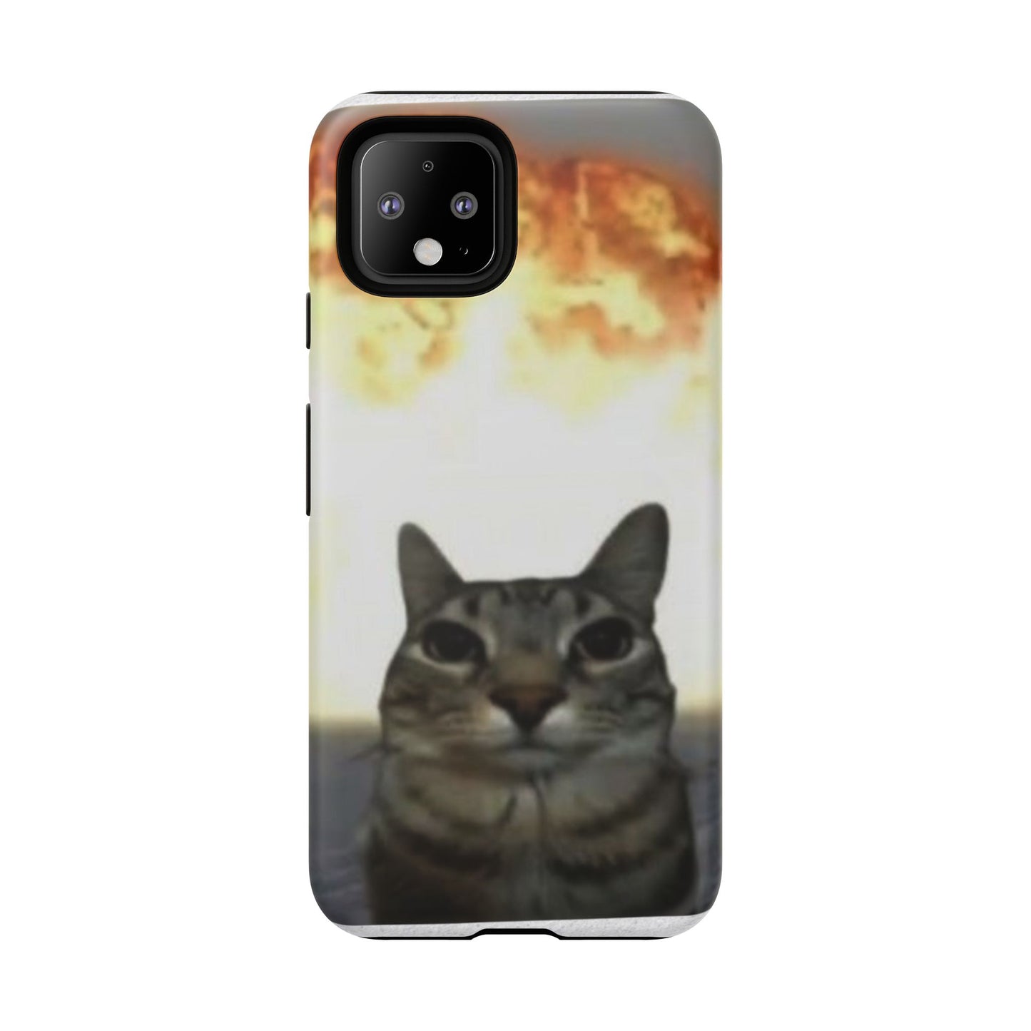 Cat-Themed Phone Case with Explosive Background, Tough Cases for Pet Lovers, Unique Gift for Cat Owners, Funny Animal Accessories, [...]