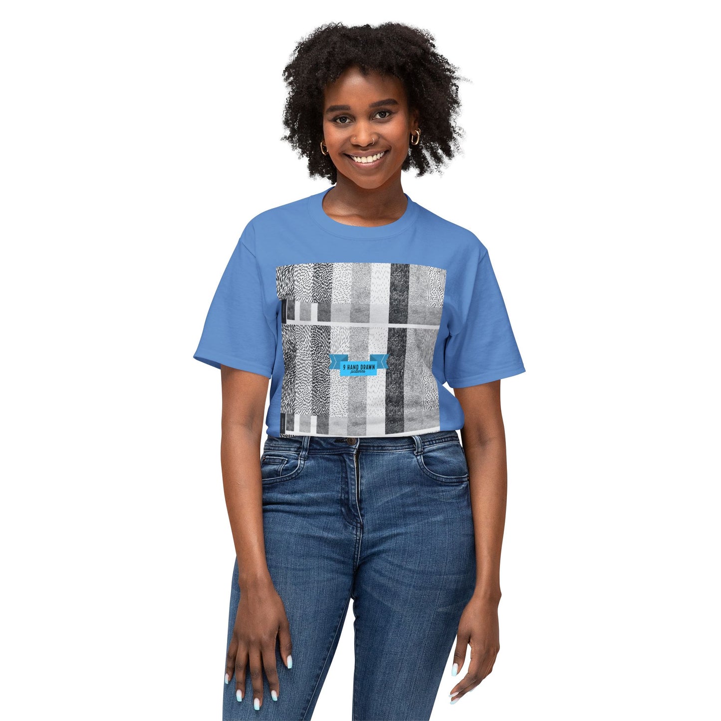 Abstract Pattern Unisex HD Cotton T-shirt, Modern Art Tee, Everyday Wear, Gift for Art Lovers, Casual Style, Unique Graphic Tee