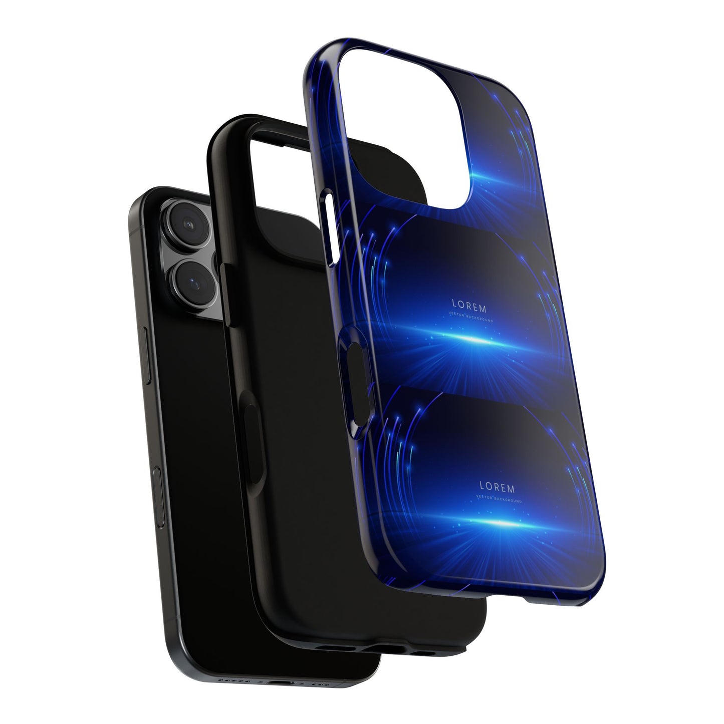 Tough Cases: Blue Lightwave Phone Case, Stylish Mobile Cover, Durable Protective Case, Gift for Tech Lovers, Trendy Gadget Accessory
