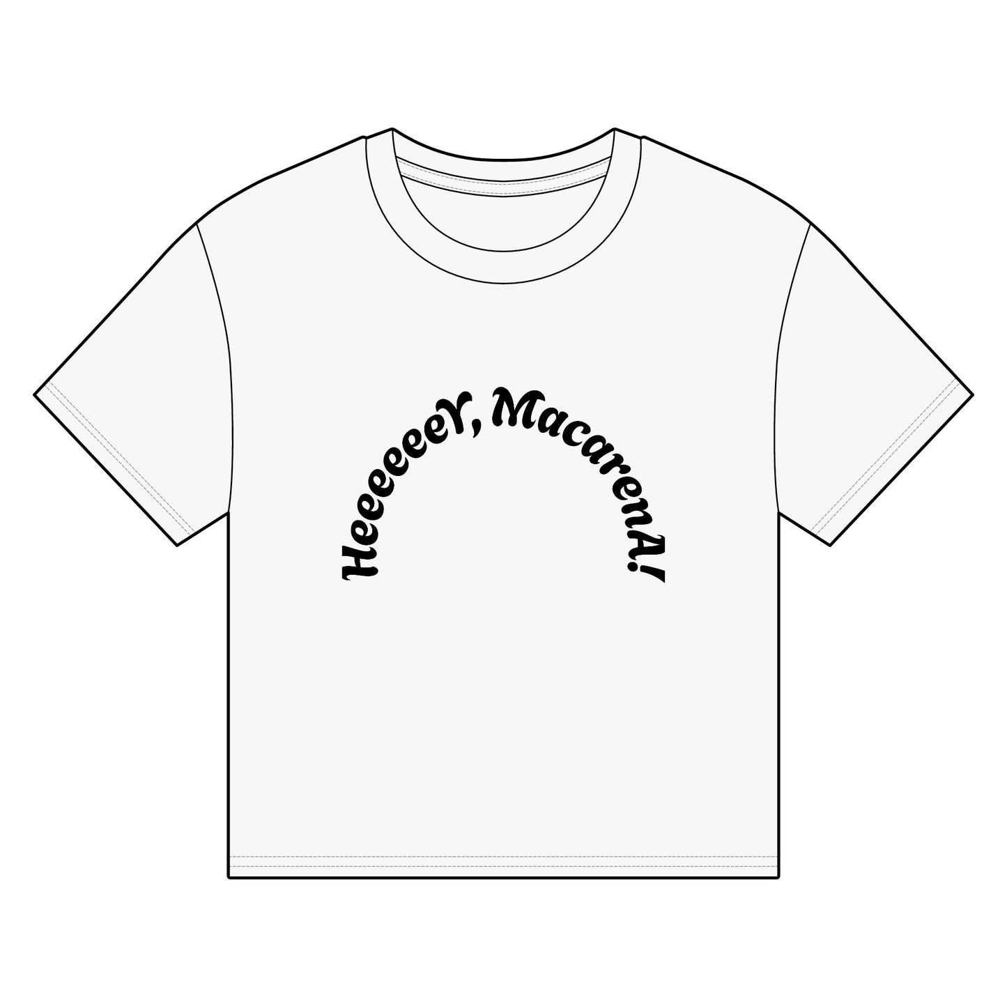Heeeeeer, Macarena! Women's Organic Boxy T-shirt, Funny Top, Casual Wear, Gift for Dancers, Vintage Inspired Tee