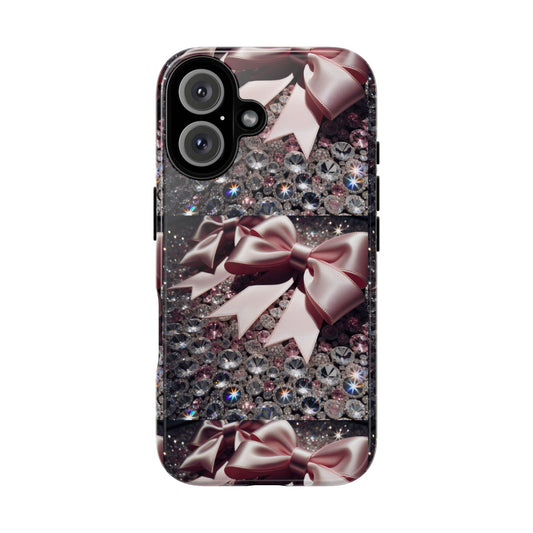 Sparkling Glam Phone Case, Tough Cases, Gift for Her, Stylish Cell Phone Accessories, Blinged Out Designs, Holiday Gifts