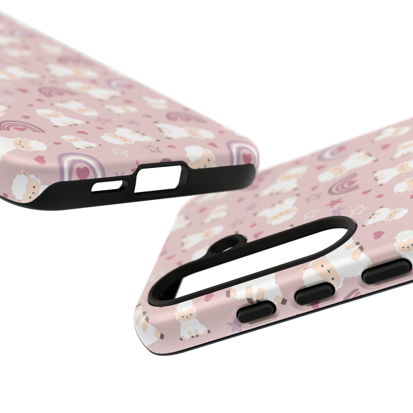 Cute Pastel Phone Case with Teddy Bears and Rainbows, Durable Phone Cover, Trendy Mobile Accessory, Gifts for Her, Birthday Must-Have