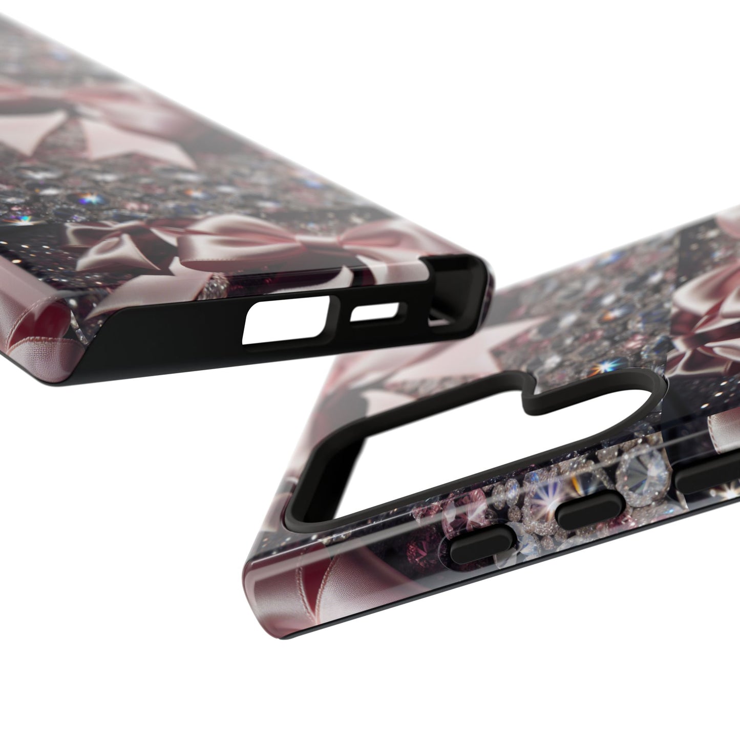 Sparkling Glam Phone Case, Tough Cases, Gift for Her, Stylish Cell Phone Accessories, Blinged Out Designs, Holiday Gifts
