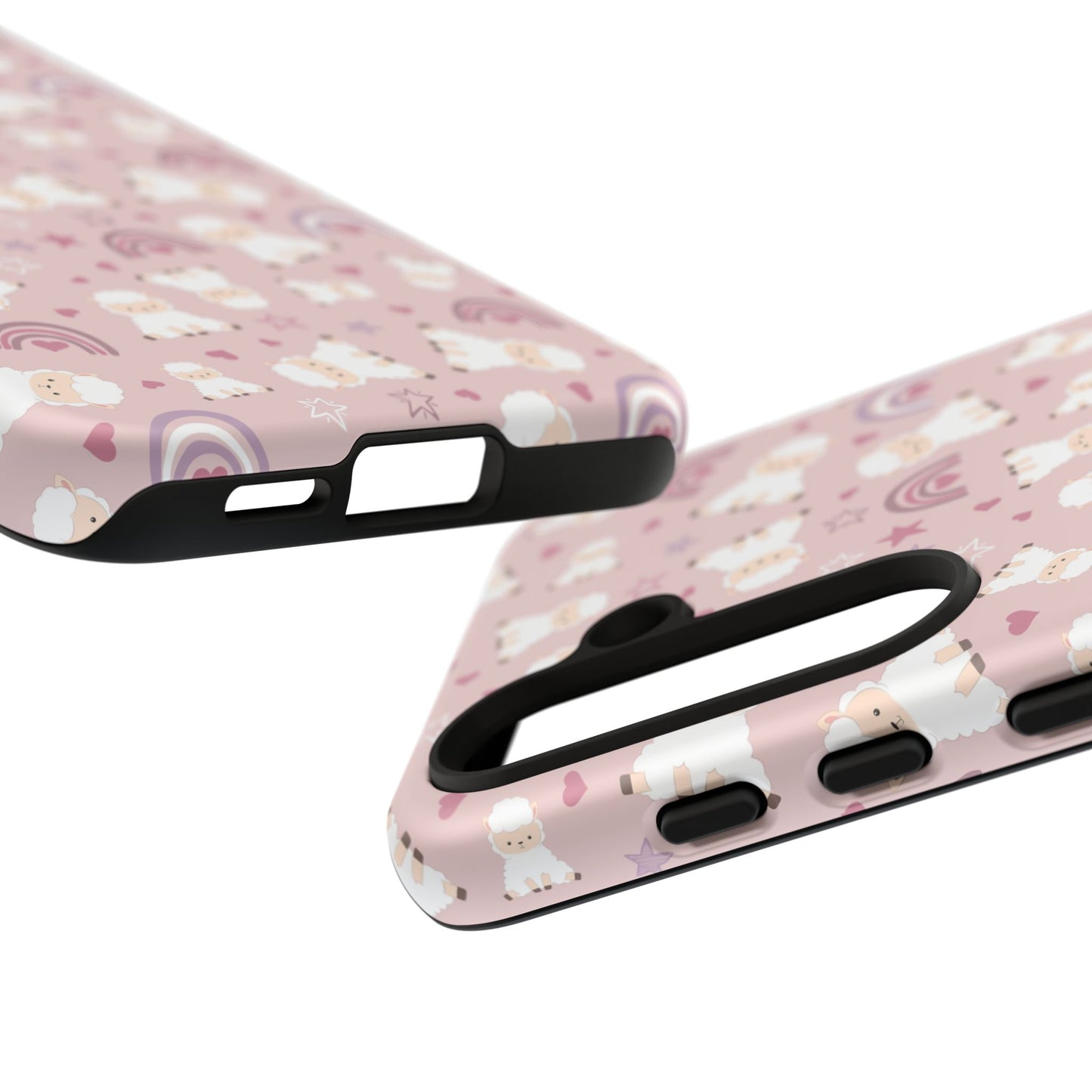 Cute Pastel Phone Case with Teddy Bears and Rainbows, Durable Phone Cover, Trendy Mobile Accessory, Gifts for Her, Birthday Must-Have