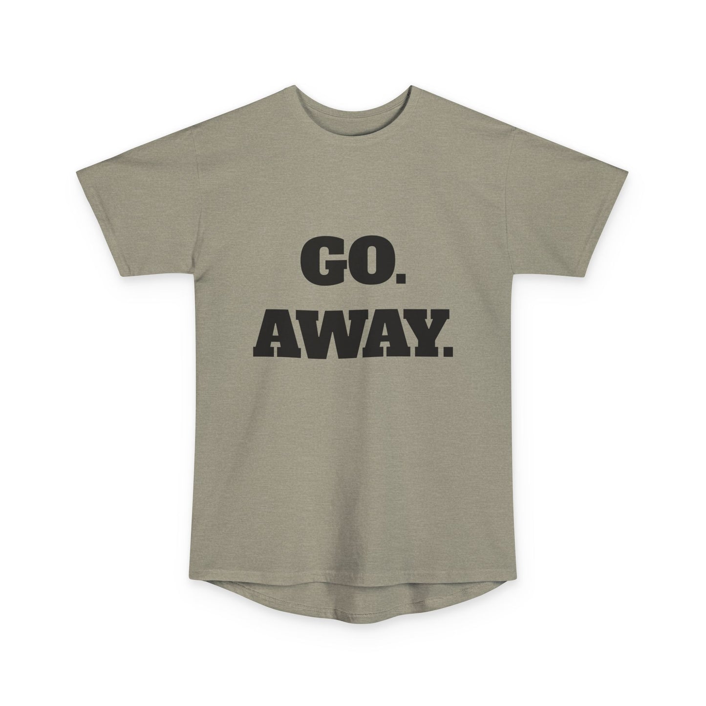 Unisex Long Body Urban Tee - Rebellious Graphic T-Shirt for Introverts, Go Away Shirt, Mood Tee, Casual Wear, Fun Gift