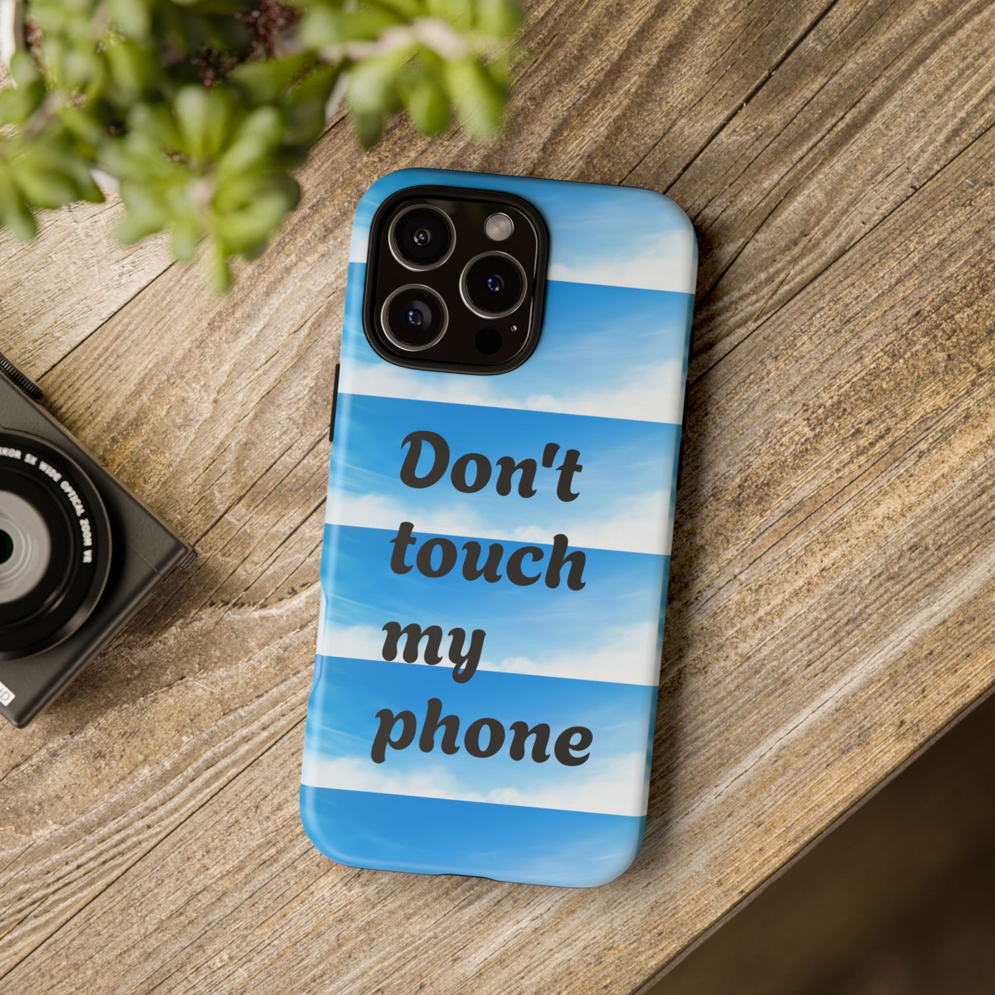 Phone Case, Quirky Phone Cover, Don't Touch My Phone Case, Gift for Teens, Trendy Accessory, Unique Phone Protection