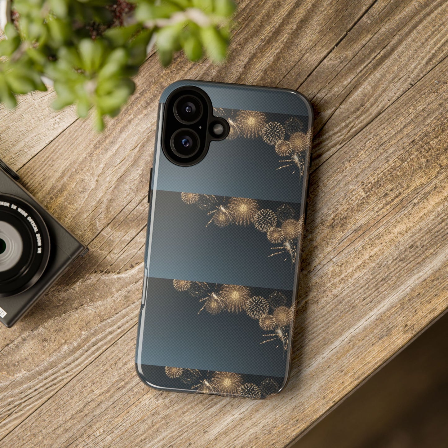 Elegant Fireworks Phone Case, Tough Phone Cover, Holiday Gift, Customizable Case, Premium Protection, Unique Design