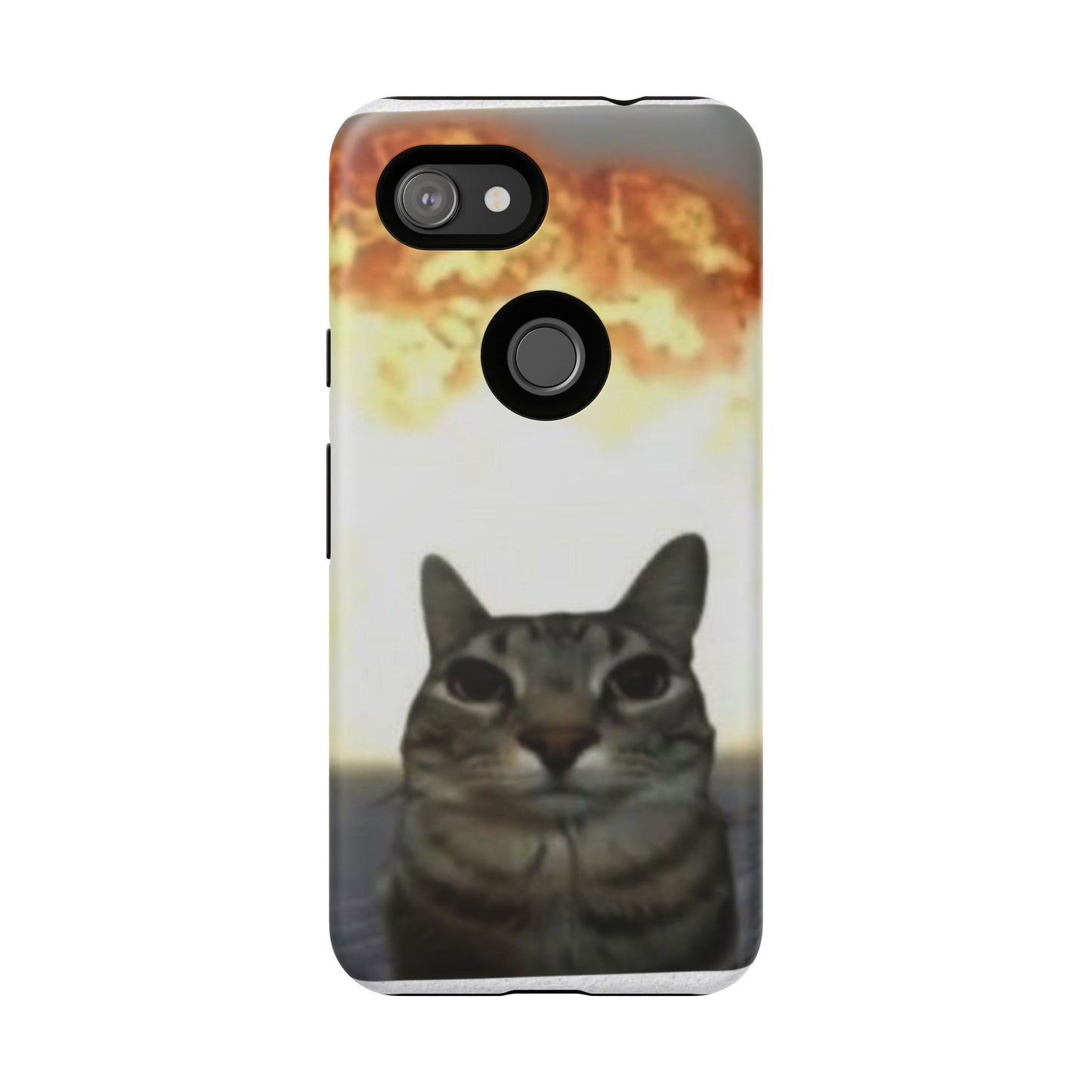 Cat-Themed Phone Case with Explosive Background, Tough Cases for Pet Lovers, Unique Gift for Cat Owners, Funny Animal Accessories, [...]