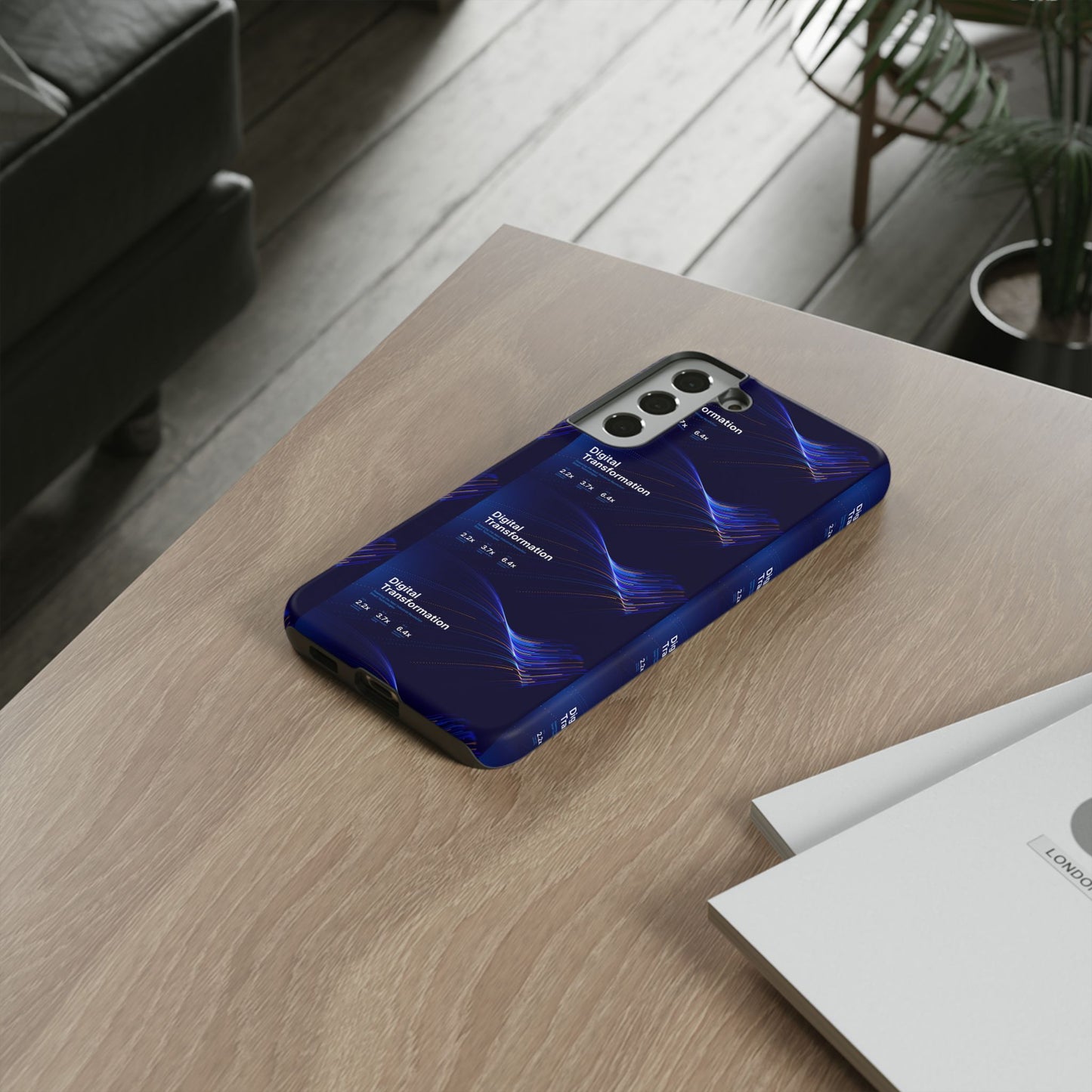 Digital Transformation Phone Case, Tough Cases for Modern Tech, Gifts for Digital Nomads, Unique Designs for Gadget Lovers, Custom [...]