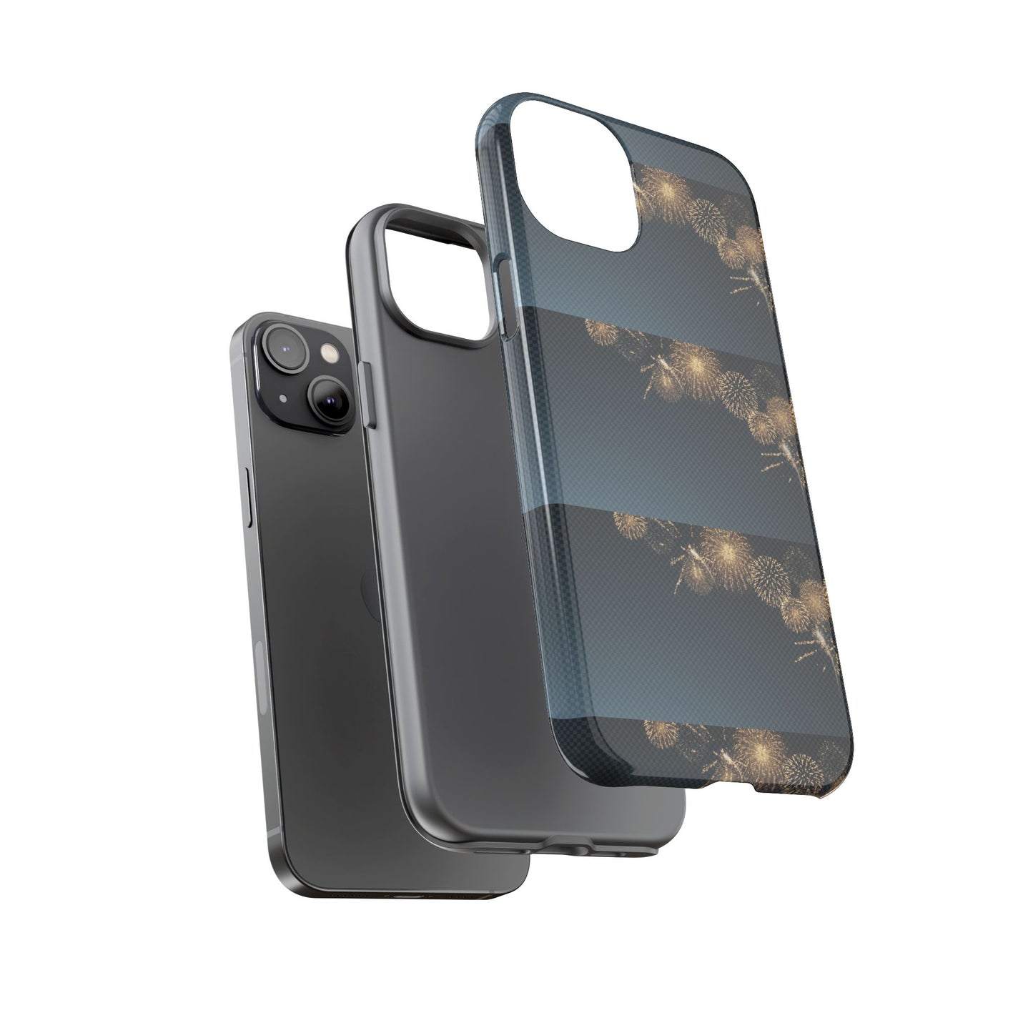 Elegant Fireworks Phone Case, Tough Phone Cover, Holiday Gift, Customizable Case, Premium Protection, Unique Design