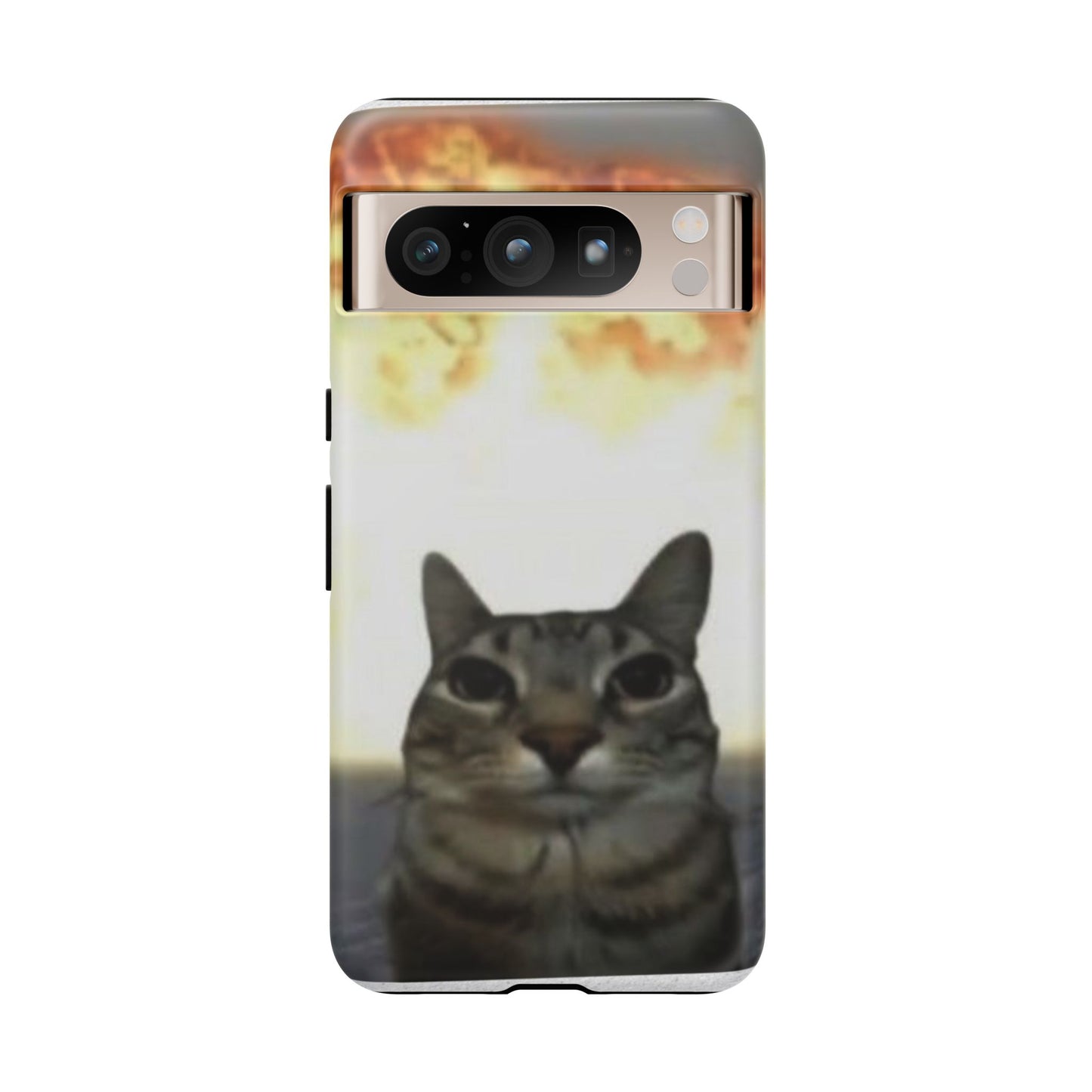 Cat-Themed Phone Case with Explosive Background, Tough Cases for Pet Lovers, Unique Gift for Cat Owners, Funny Animal Accessories, [...]