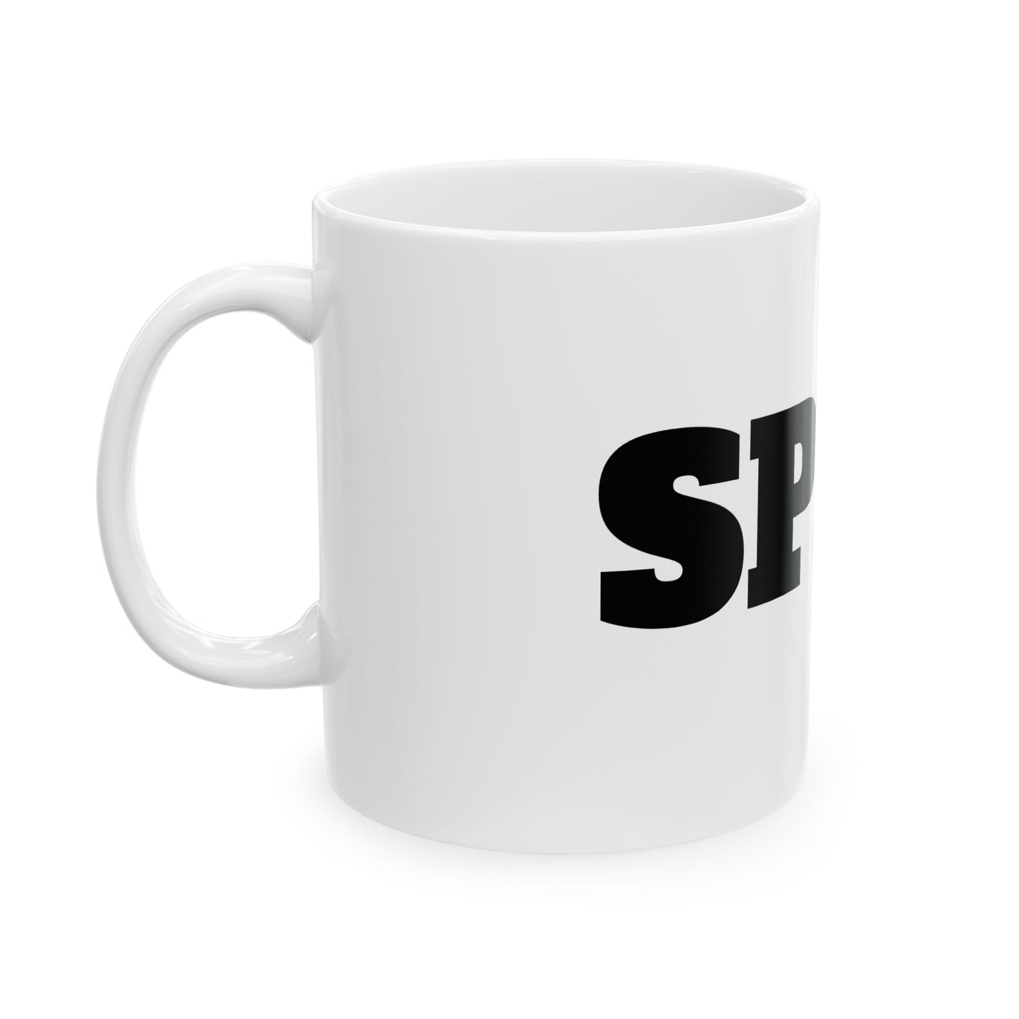 Spilled Coffee Ceramic Mug - Funny Gift, Home Office Decor, Coffee Lover Present, Unique Cup, Humor Merchandise