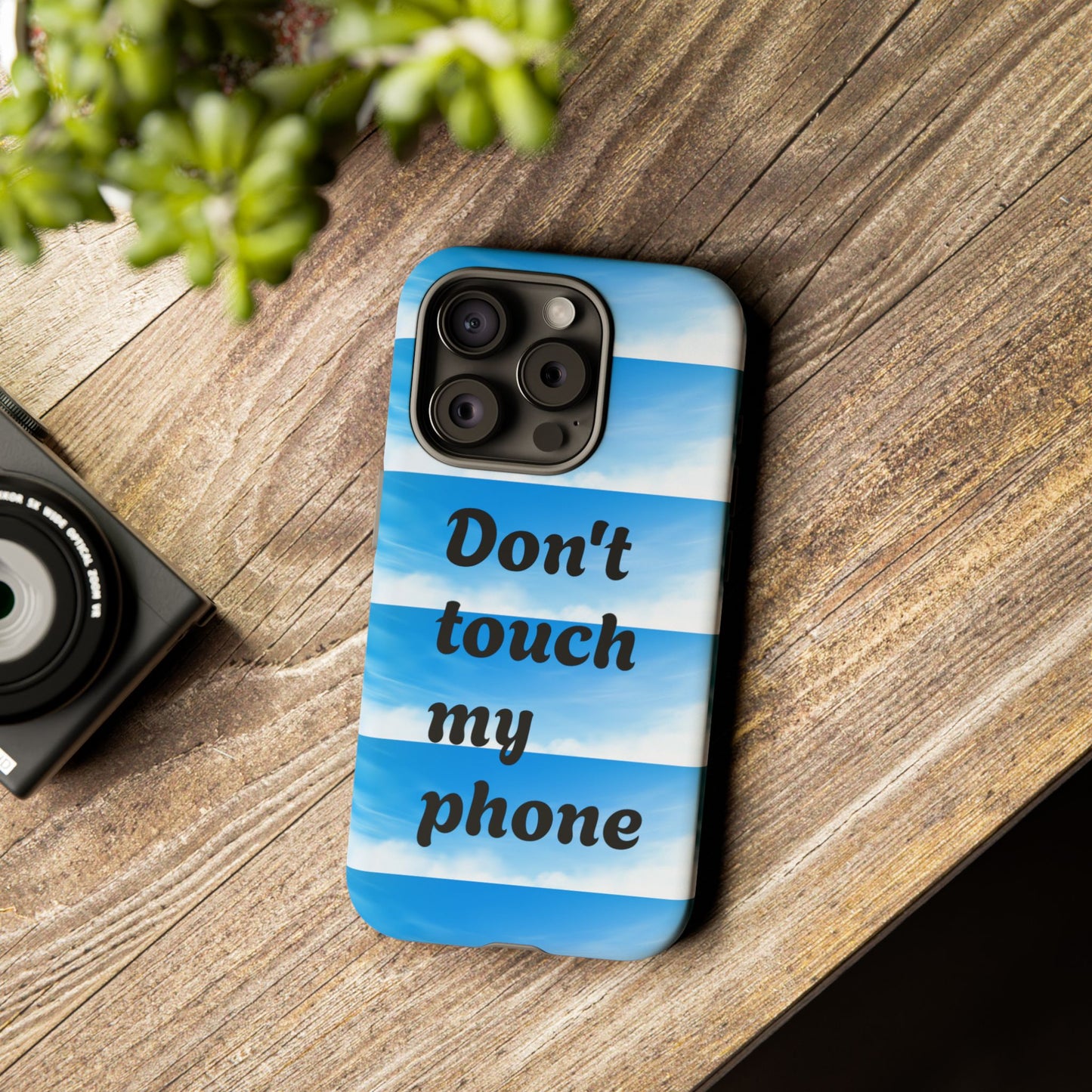 Phone Case, Quirky Phone Cover, Don't Touch My Phone Case, Gift for Teens, Trendy Accessory, Unique Phone Protection