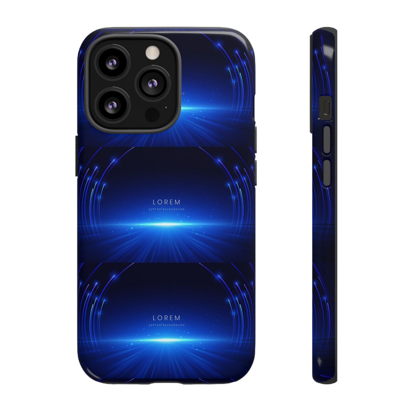 Tough Cases: Blue Lightwave Phone Case, Stylish Mobile Cover, Durable Protective Case, Gift for Tech Lovers, Trendy Gadget Accessory