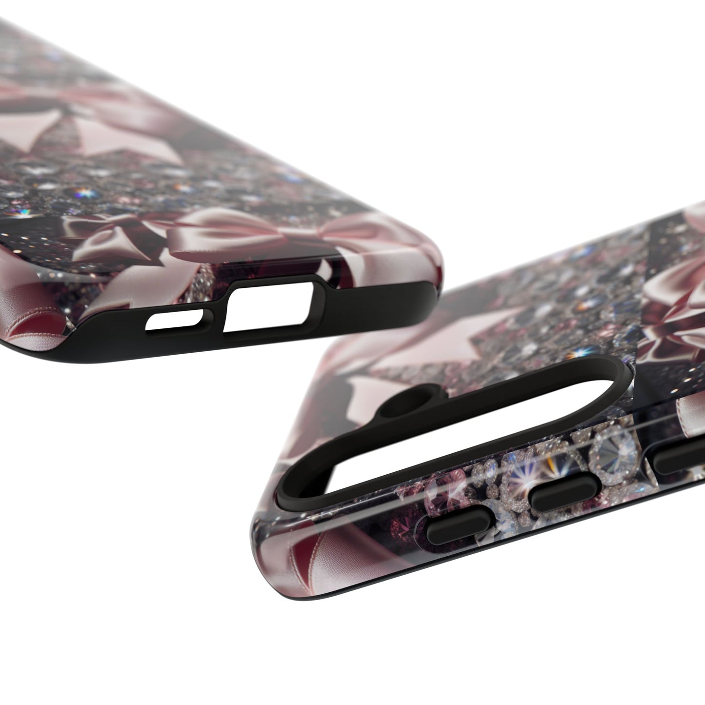 Sparkling Glam Phone Case, Tough Cases, Gift for Her, Stylish Cell Phone Accessories, Blinged Out Designs, Holiday Gifts