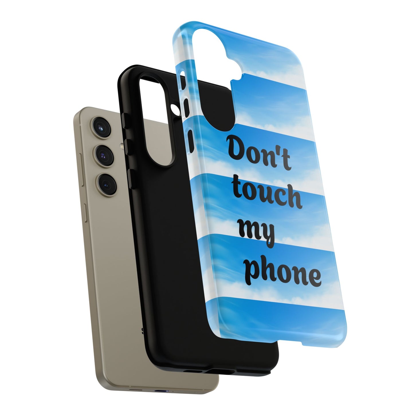 Phone Case, Quirky Phone Cover, Don't Touch My Phone Case, Gift for Teens, Trendy Accessory, Unique Phone Protection