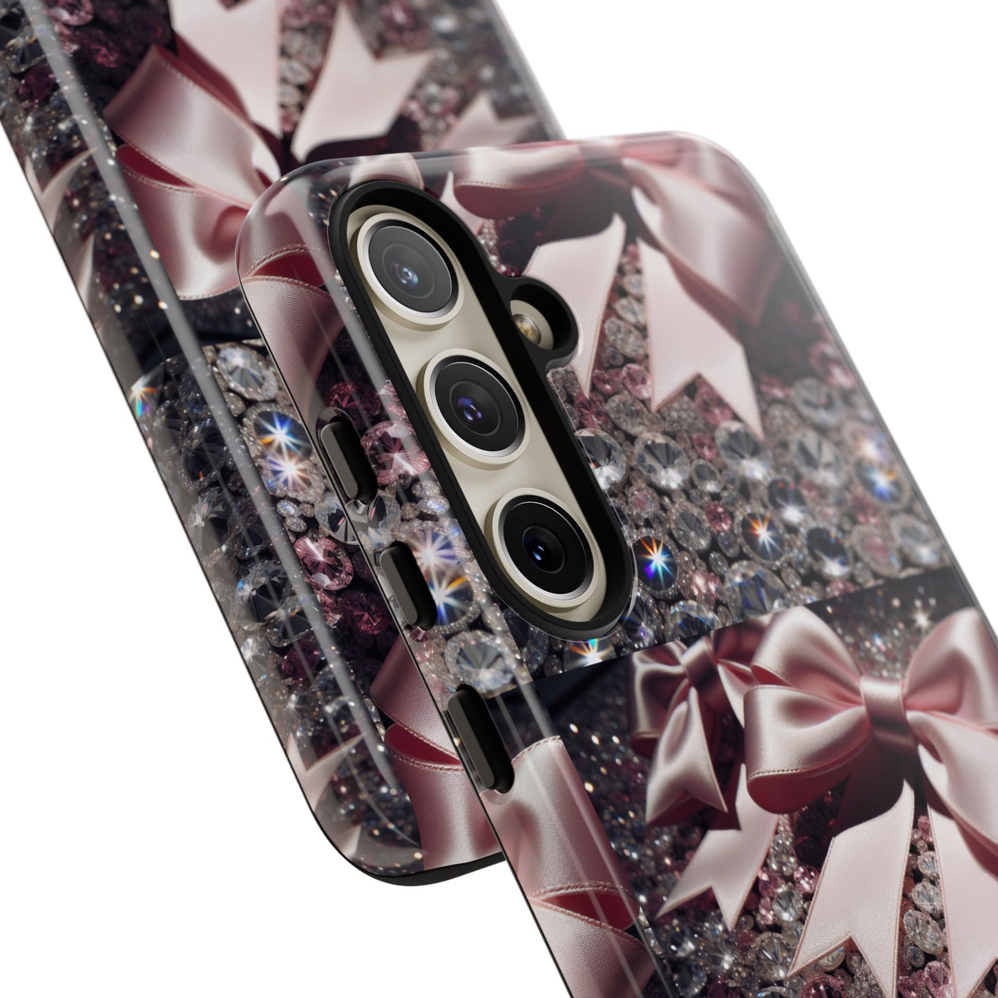 Sparkling Glam Phone Case, Tough Cases, Gift for Her, Stylish Cell Phone Accessories, Blinged Out Designs, Holiday Gifts