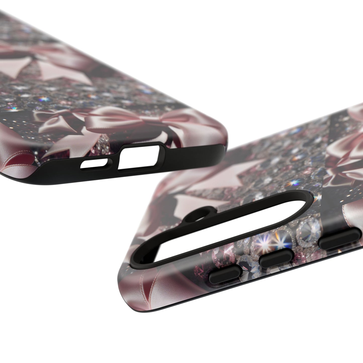 Sparkling Glam Phone Case, Tough Cases, Gift for Her, Stylish Cell Phone Accessories, Blinged Out Designs, Holiday Gifts
