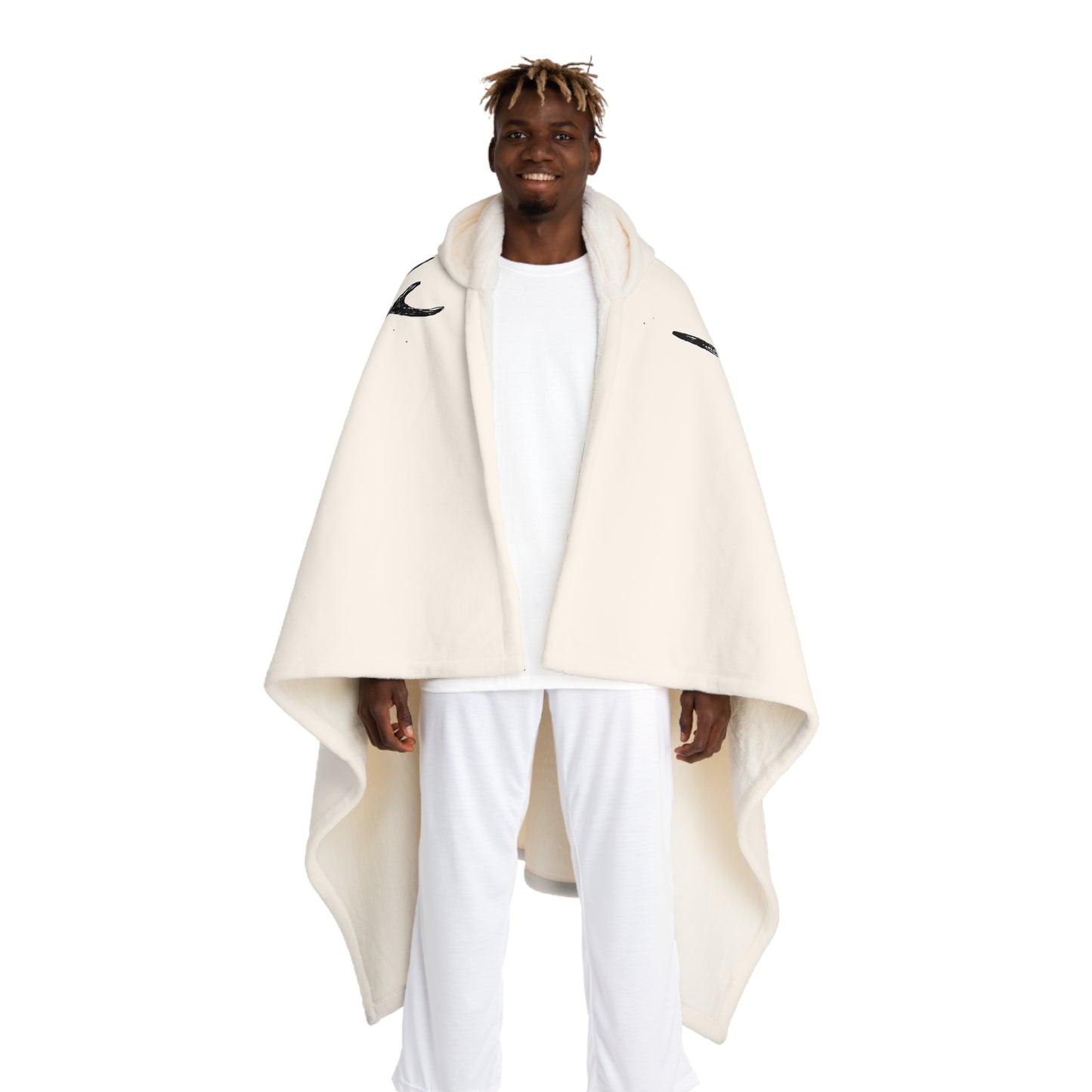 Cozy Hooded Sherpa Blanket, Warm Throw for Winter, Oversized Fleece Wrap for Snuggling, Great Gift for Holidays, Home Décor