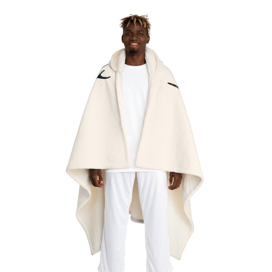 Cozy Hooded Sherpa Blanket, Warm Throw for Winter, Oversized Fleece Wrap for Snuggling, Great Gift for Holidays, Home Décor