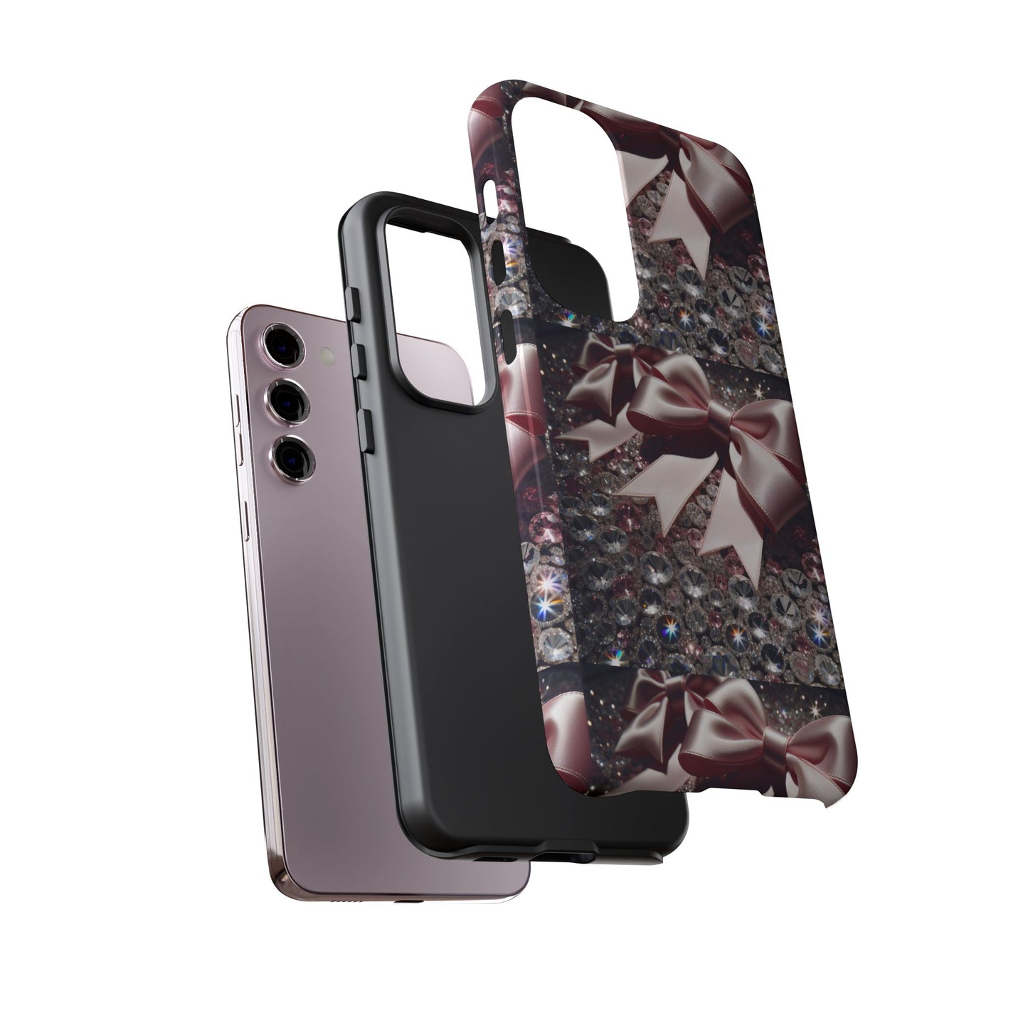 Sparkling Glam Phone Case, Tough Cases, Gift for Her, Stylish Cell Phone Accessories, Blinged Out Designs, Holiday Gifts