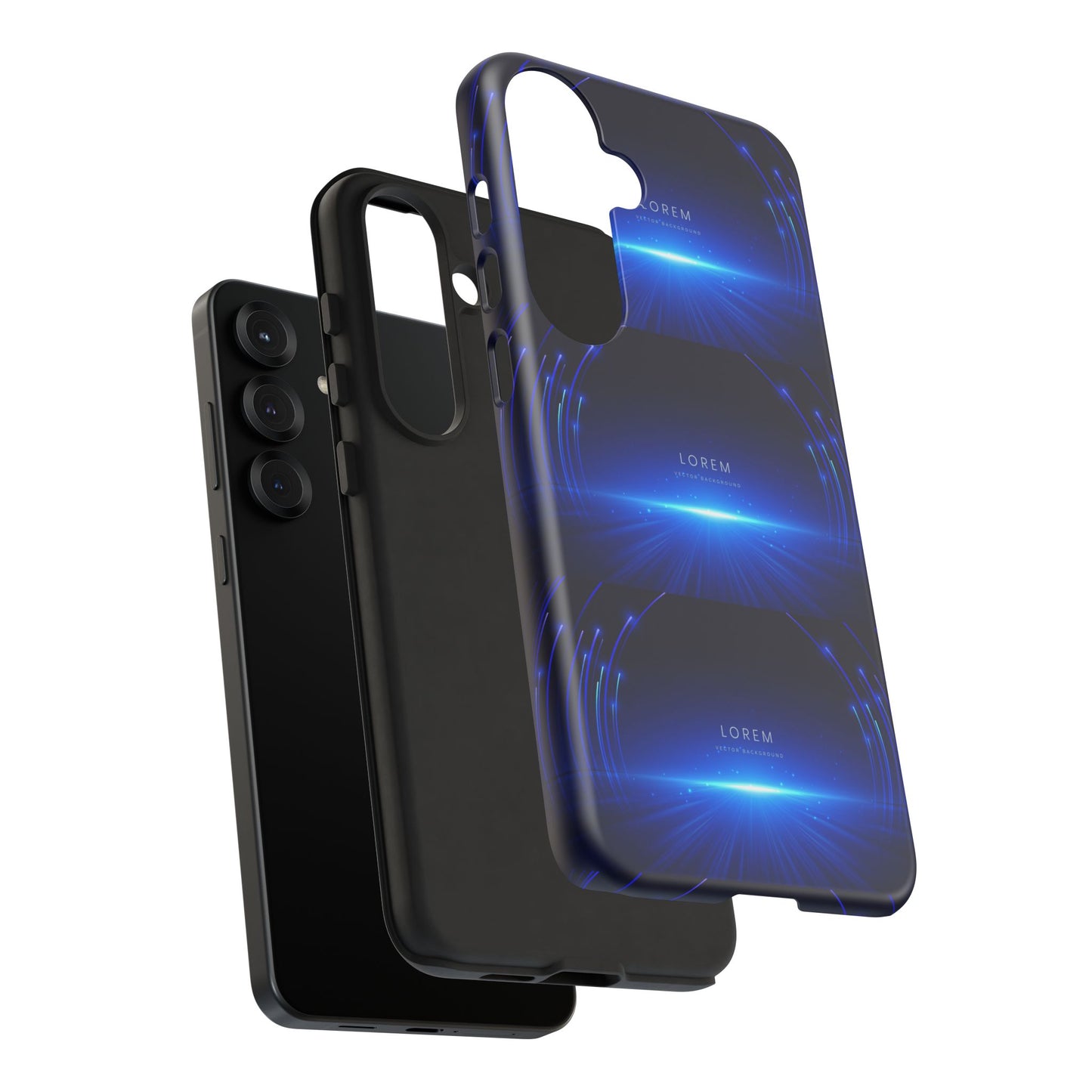 Tough Cases: Blue Lightwave Phone Case, Stylish Mobile Cover, Durable Protective Case, Gift for Tech Lovers, Trendy Gadget Accessory