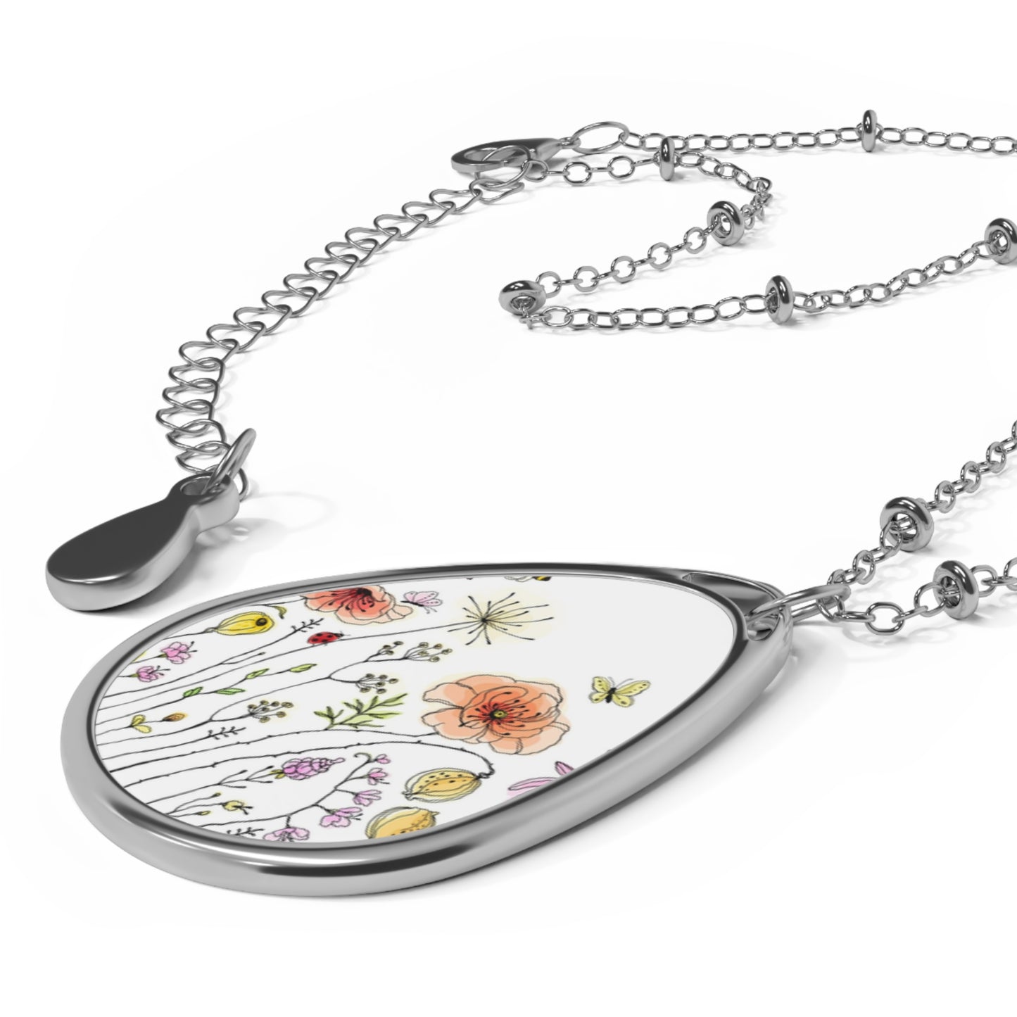 Romantic Oval Necklace, Personalized Jewelry Gift, Be Mine Pendant, Gift for Her, Love Necklace, Anniversary Gift, Valentine's Day