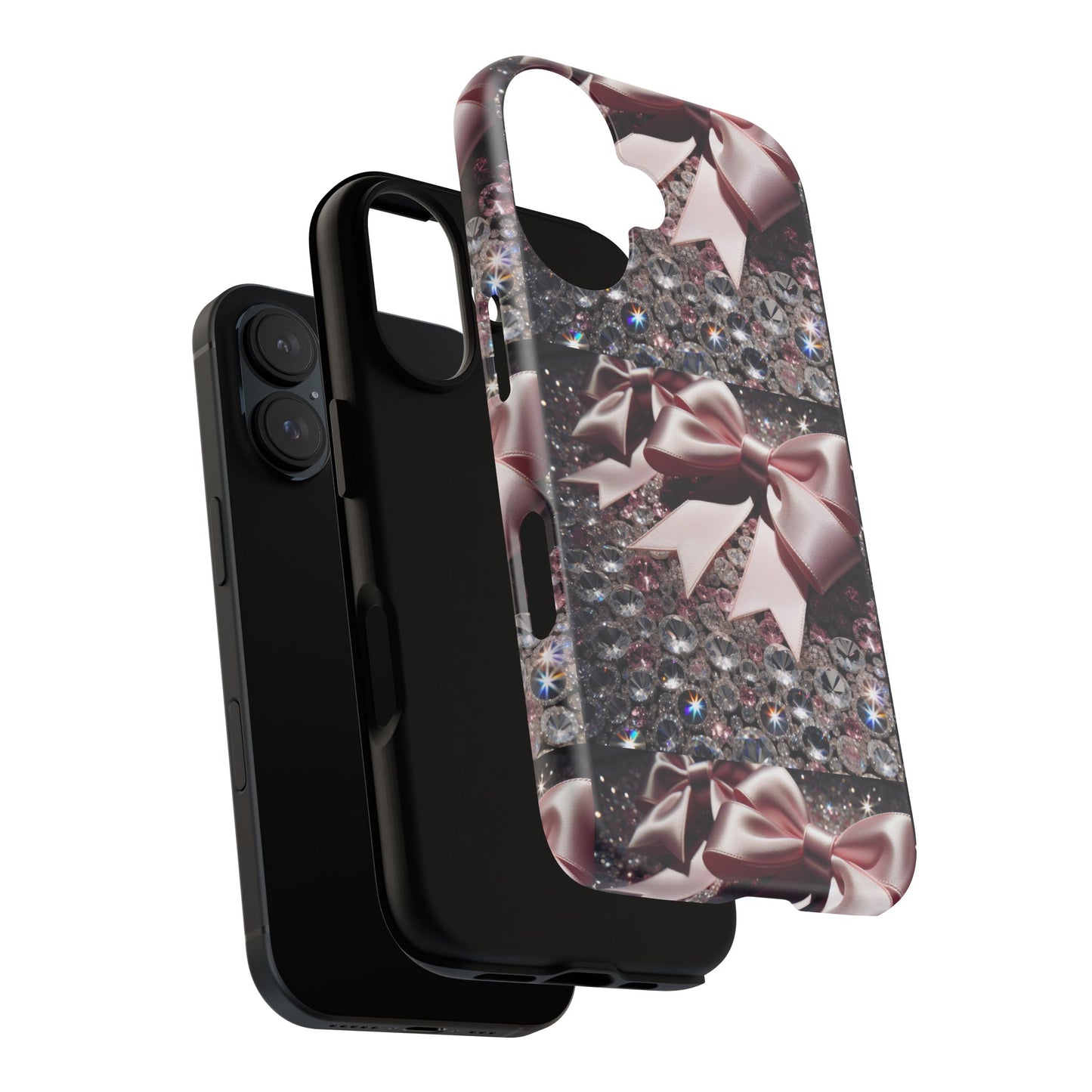 Sparkling Glam Phone Case, Tough Cases, Gift for Her, Stylish Cell Phone Accessories, Blinged Out Designs, Holiday Gifts