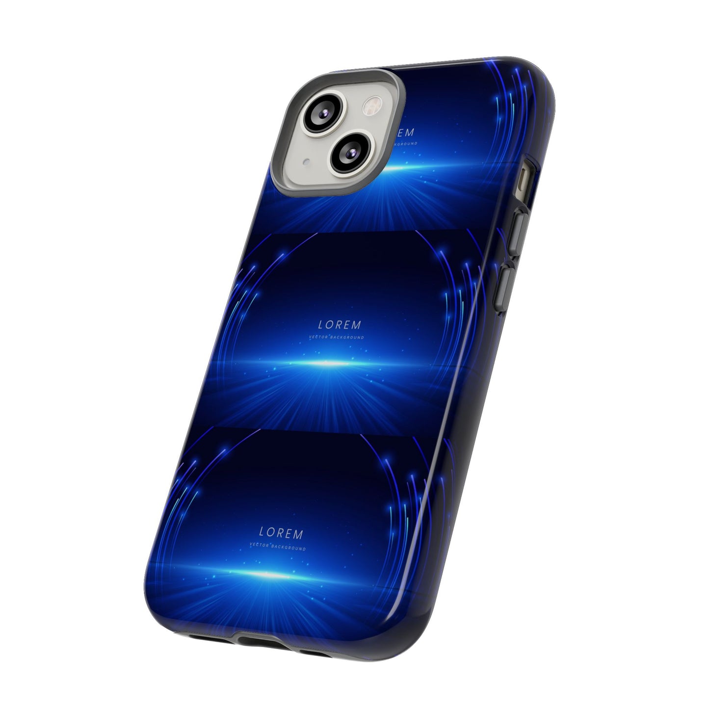 Tough Cases: Blue Lightwave Phone Case, Stylish Mobile Cover, Durable Protective Case, Gift for Tech Lovers, Trendy Gadget Accessory
