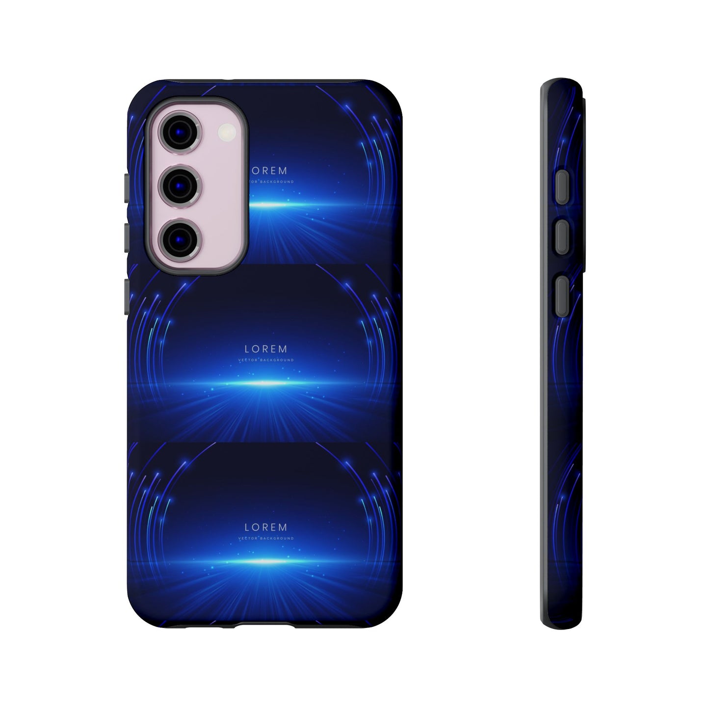 Tough Cases: Blue Lightwave Phone Case, Stylish Mobile Cover, Durable Protective Case, Gift for Tech Lovers, Trendy Gadget Accessory